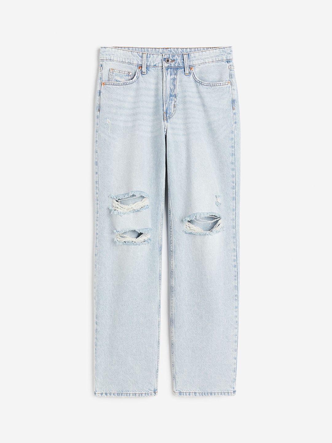 

H&M Women 90s Baggy Low Jeans, Blue