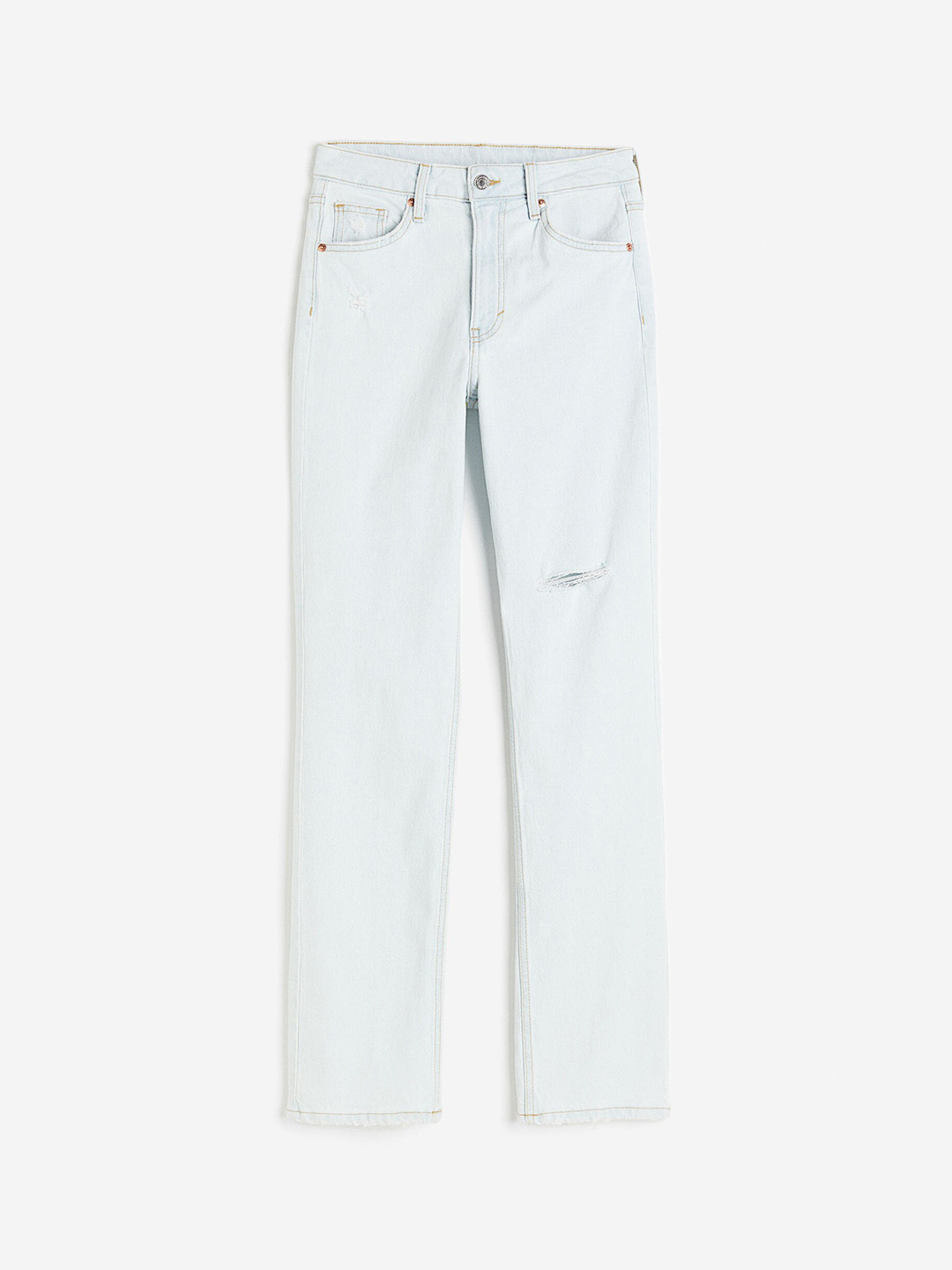 

H&M Women Vintage Straight High Jeans, Blue