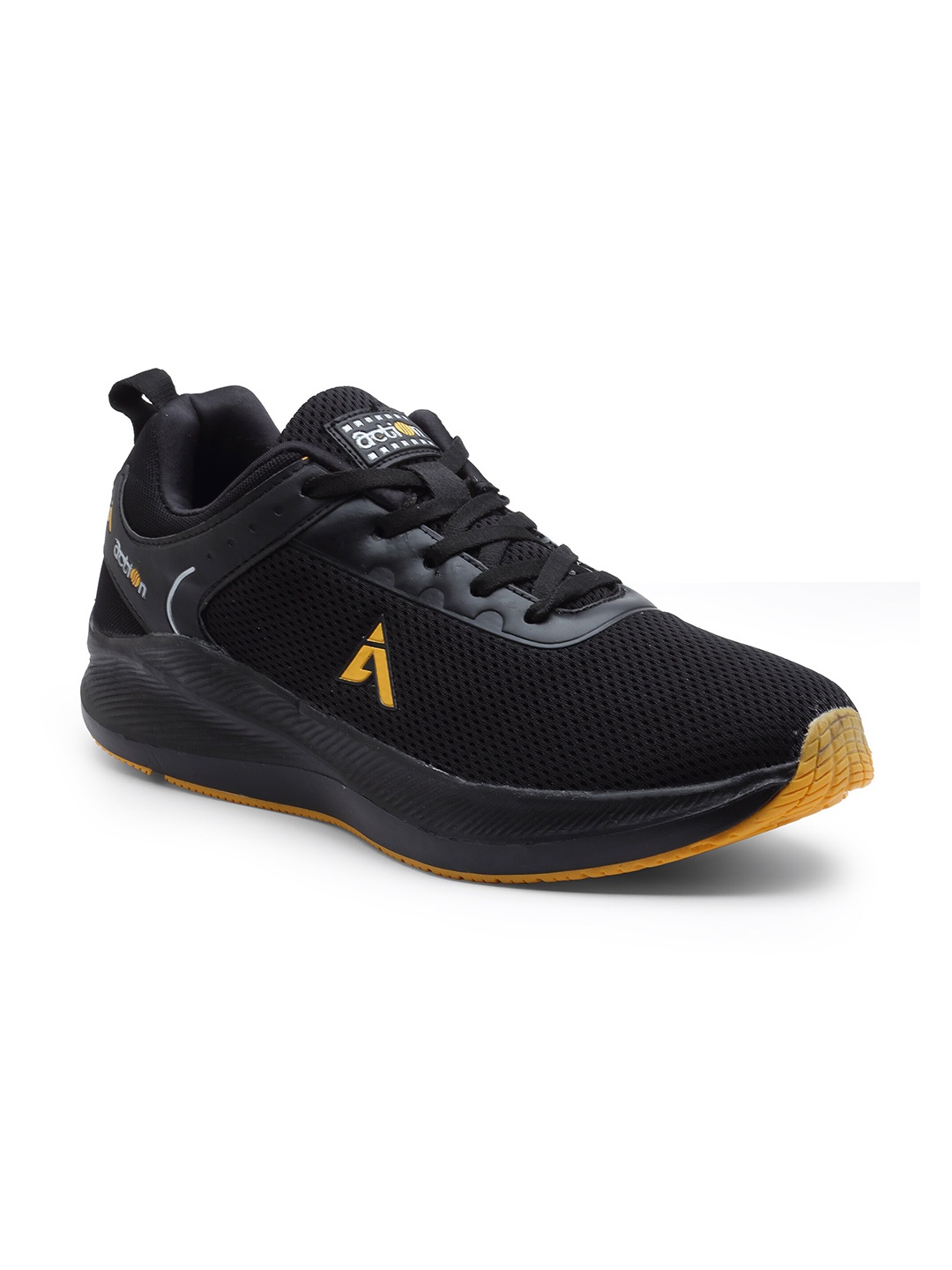 

Action Men Mesh Running Shoes, Black