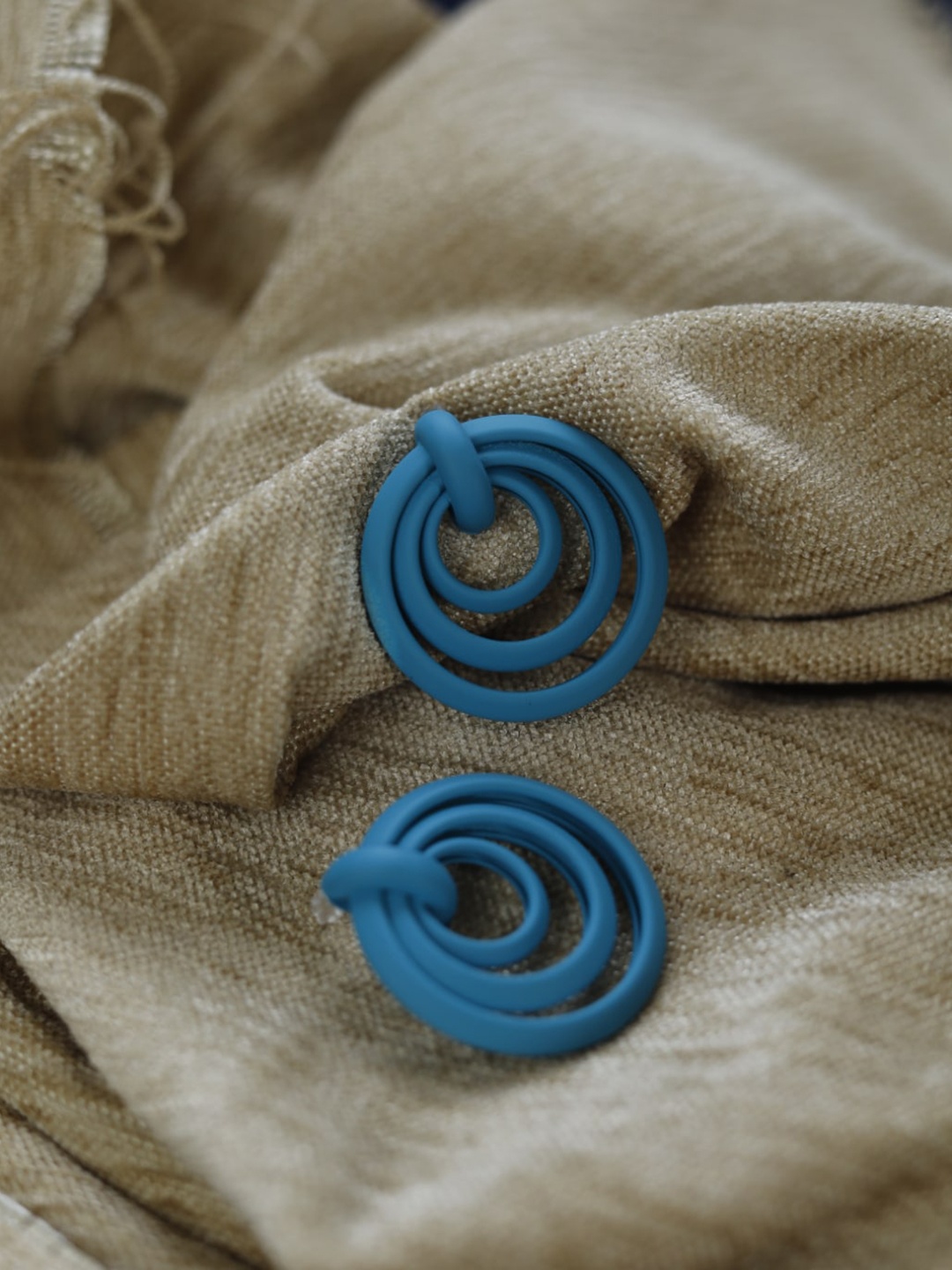 

Maansh Contemporary Studs Earrings, Blue