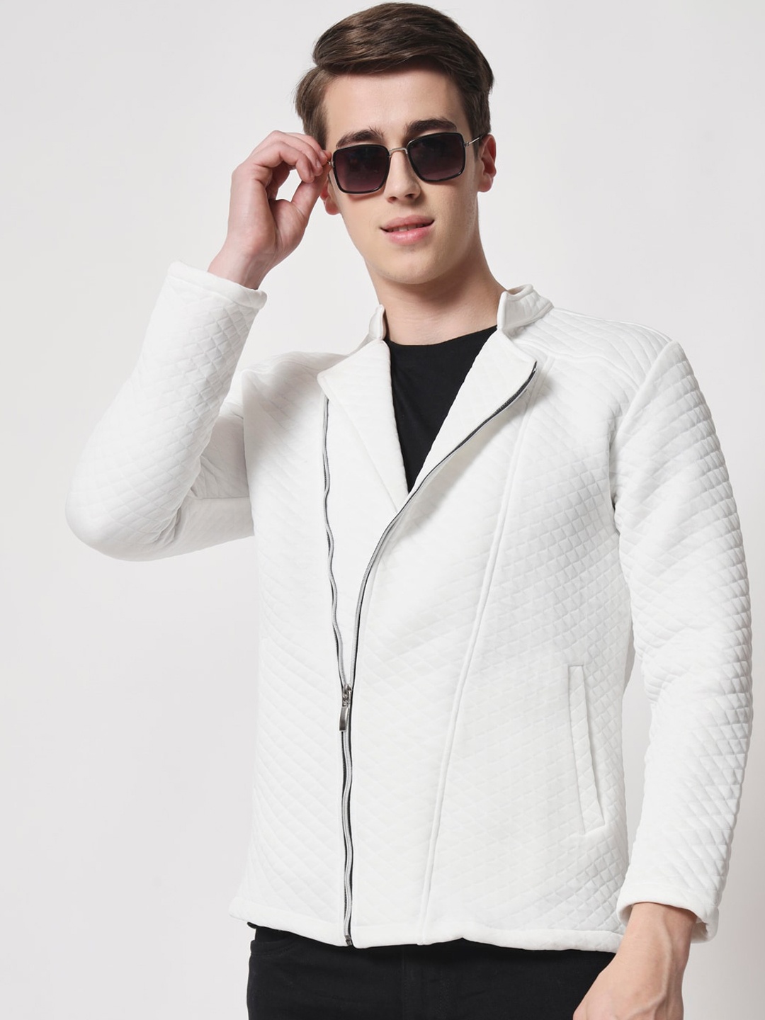 

BAESD Leather Regular Tailored Jacket, White