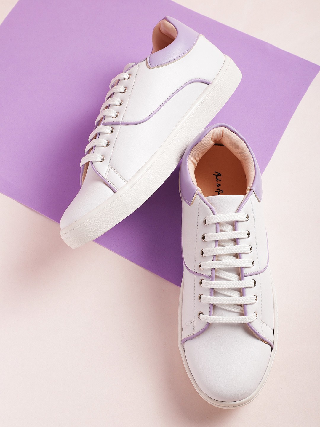

Mast & Harbour Women Solid Sneakers, White