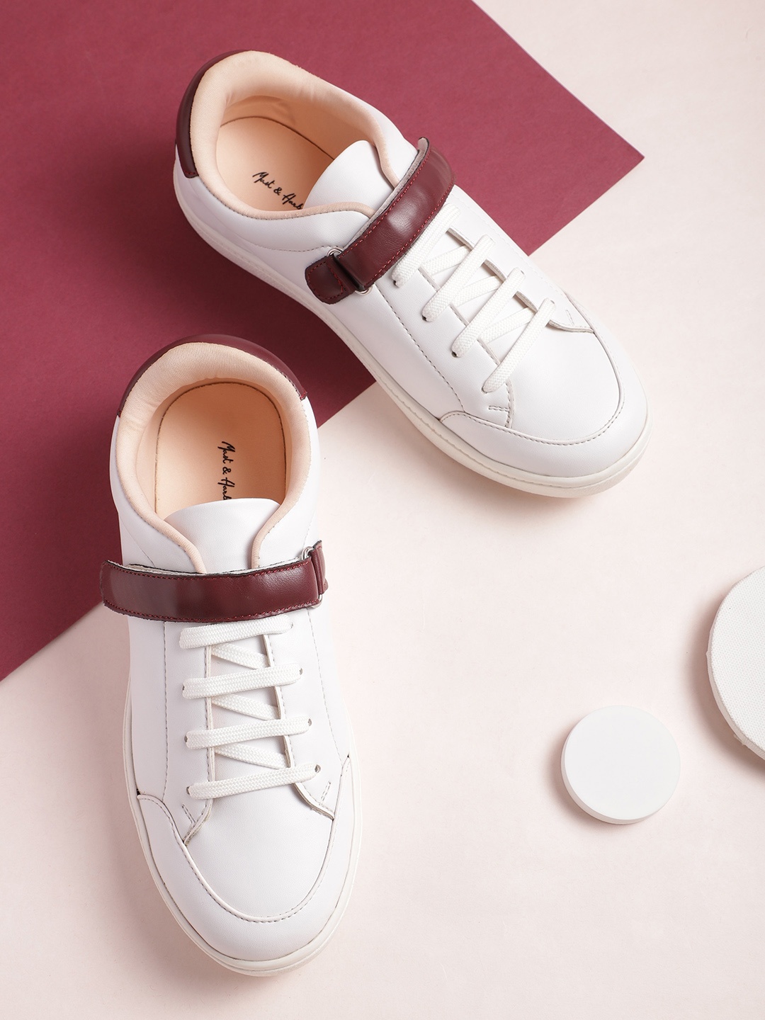 

Mast & Harbour Women Solid Sneakers, White