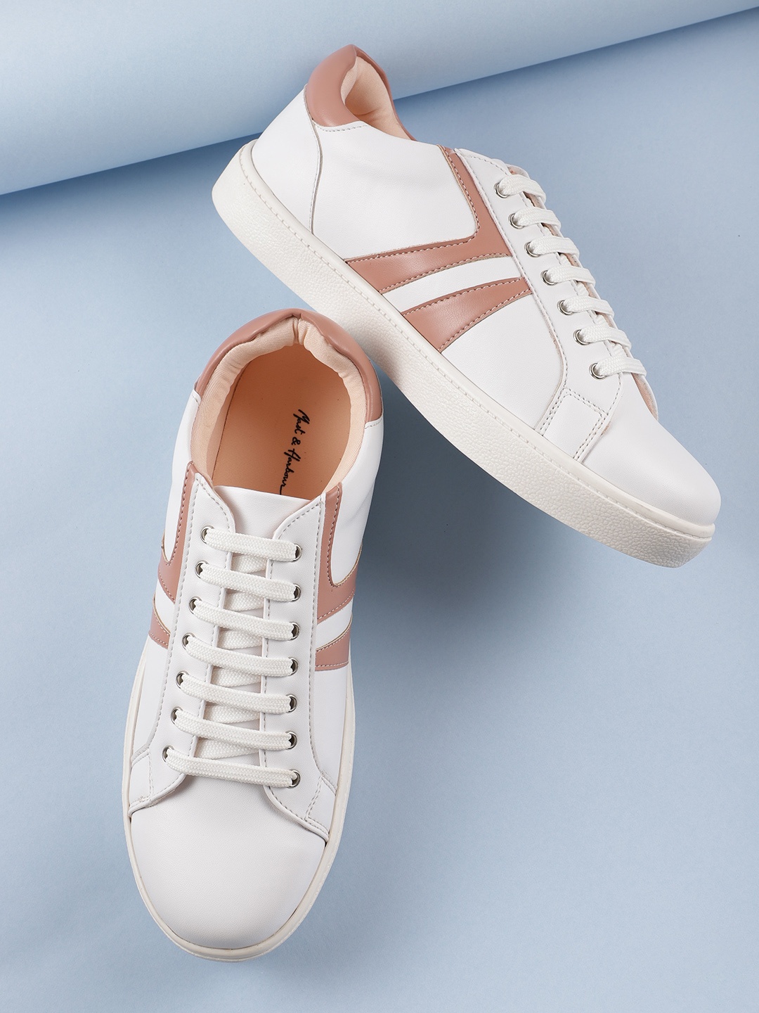 

Mast & Harbour Women Colourblocked Sneakers, White