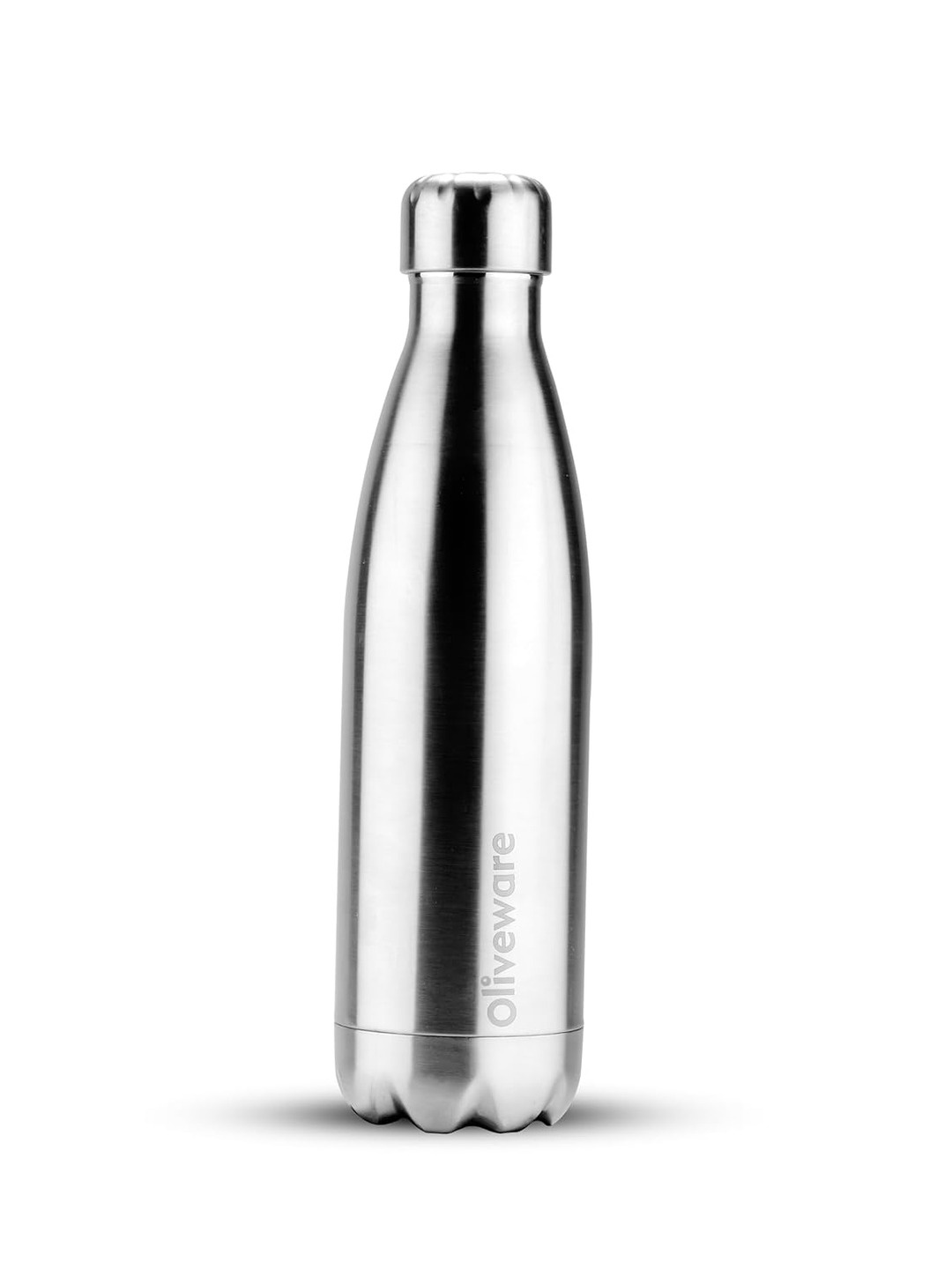 

SOPL-OLIVEWARE Silver-Toned Double Walled Vacuum Insulated Stainless Steel Water Bottle-1L