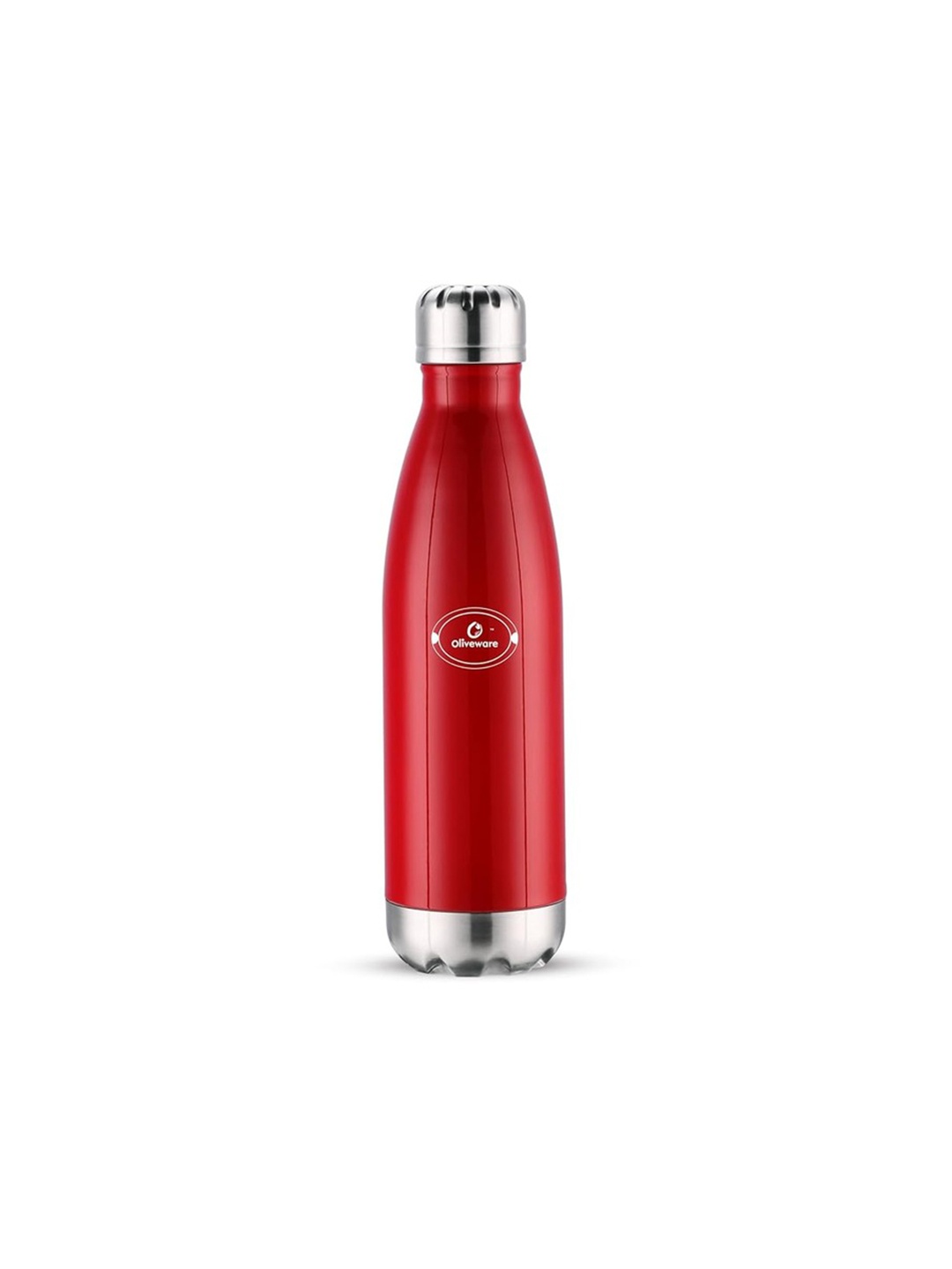 

SOPL-OLIVEWARE Red Double Walled Vacuum Insulated Stainless Steel Water Bottle 750ml
