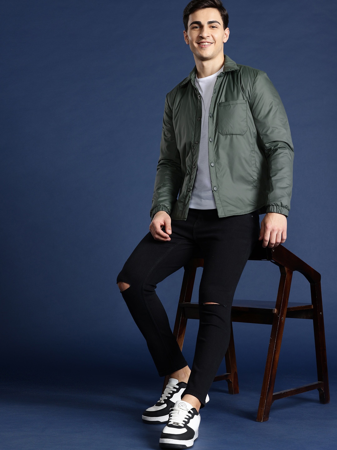 

Mast & Harbour Padded Jacket, Olive