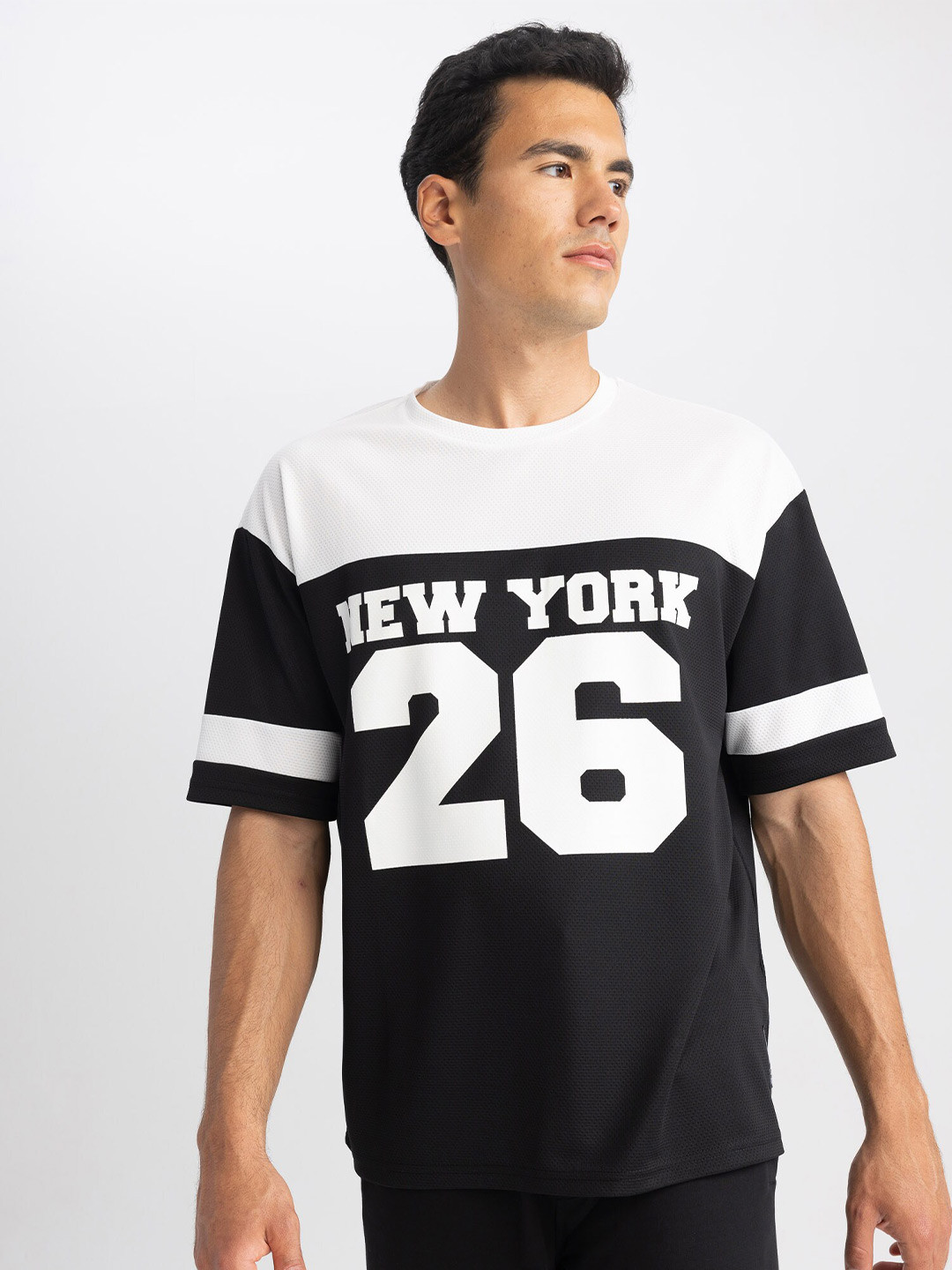 

DeFacto Varsity Printed T-shirt, White