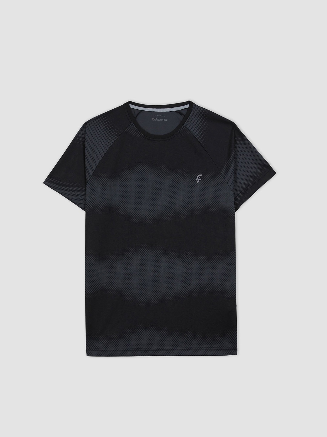 

DeFacto Abstract Printed T-shirt, Black