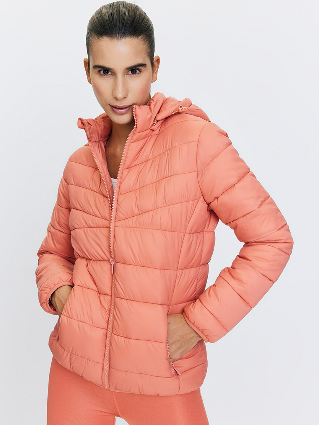 

DeFacto Hooded Long Sleeves Puffer Jacket, Orange