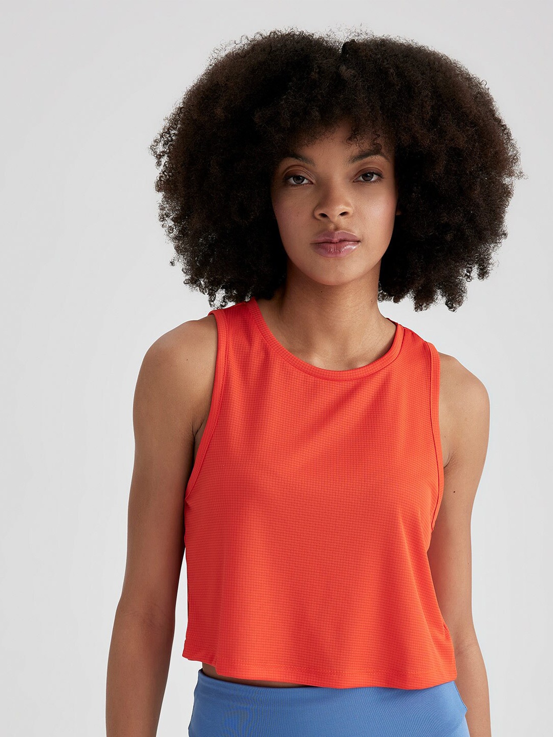

DeFacto Round Neck Top, Orange