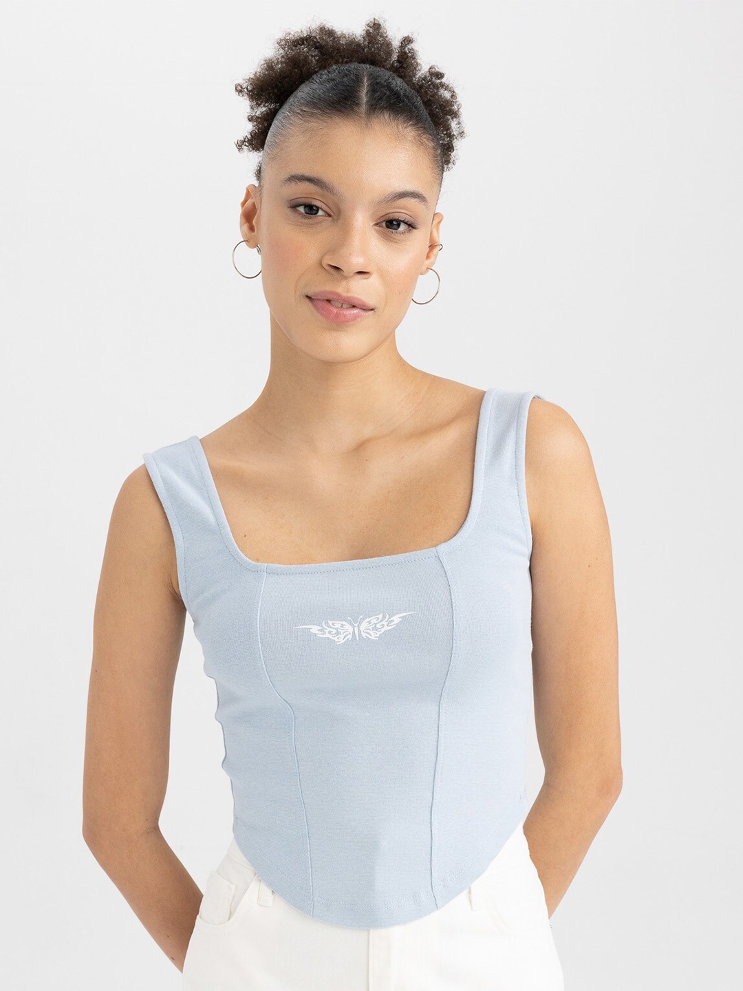 

DeFacto Cotton Tank Top, Blue