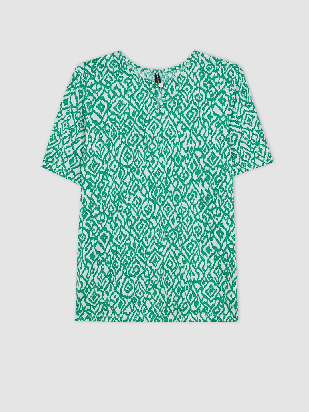 

DeFacto Abstract Printed T-shirt, Green
