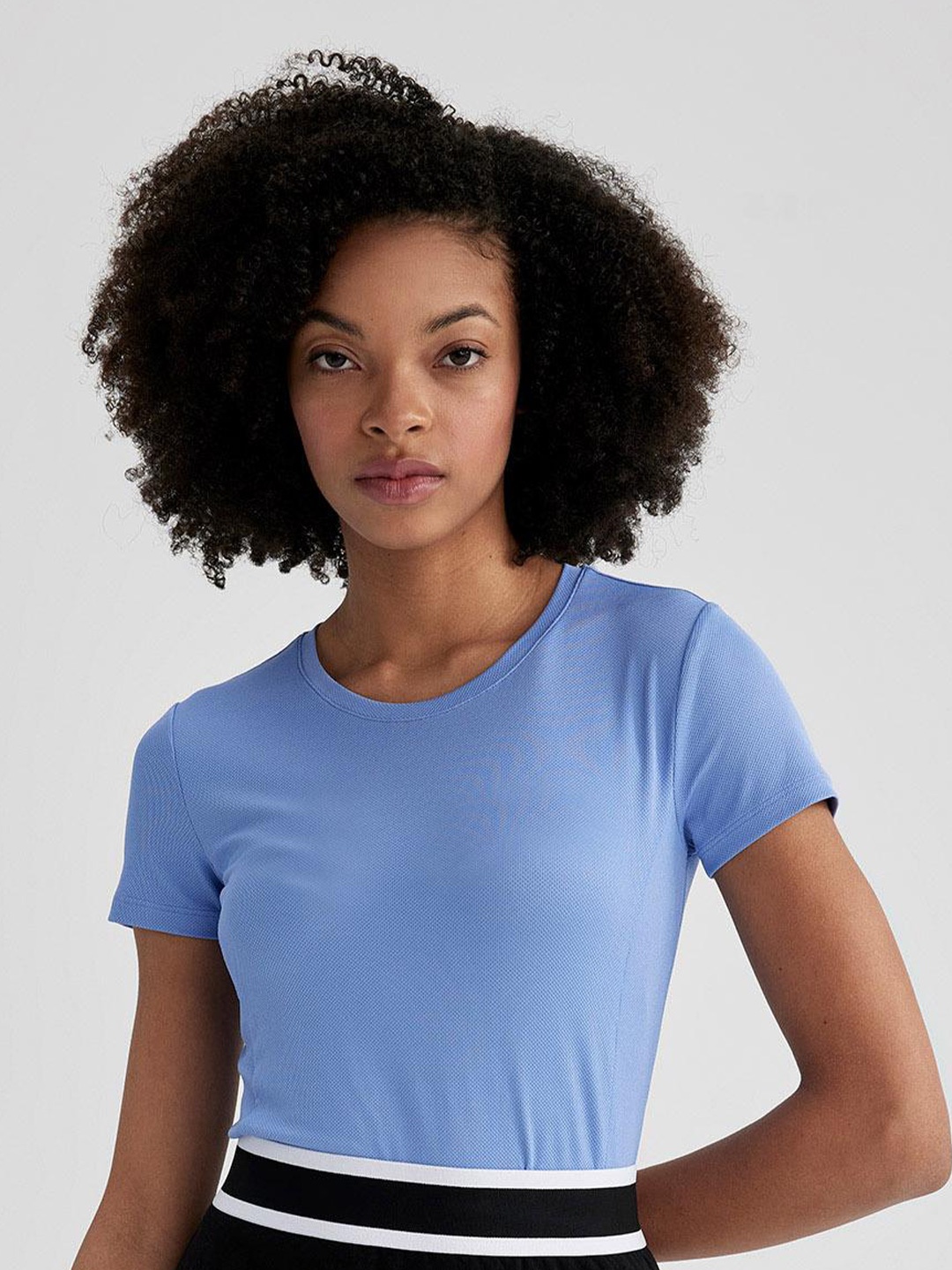 

DeFacto Round Neck Short Sleeves T-shirt, Blue