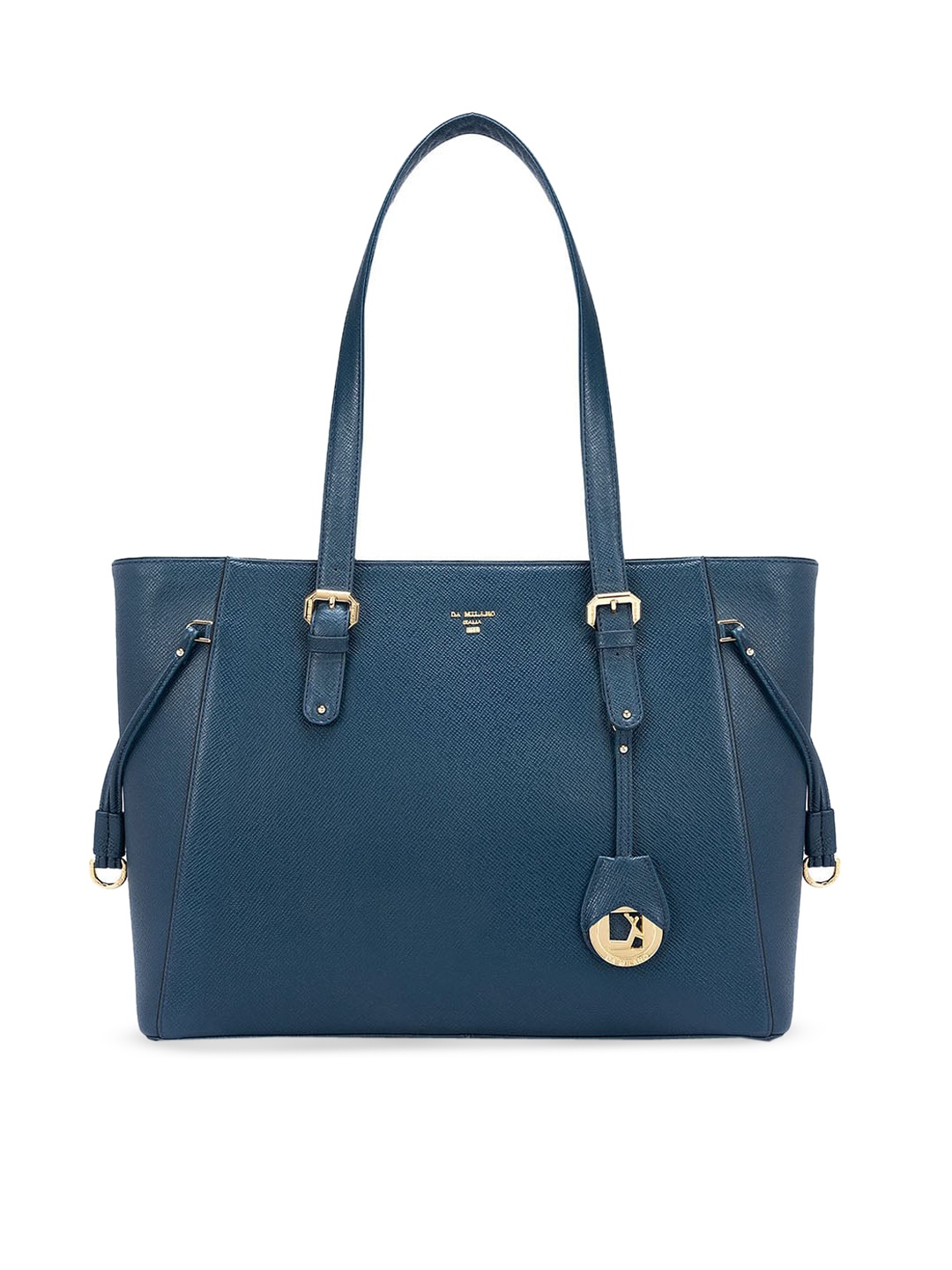 

Da Milano Leather Structured Shoulder Bag, Blue