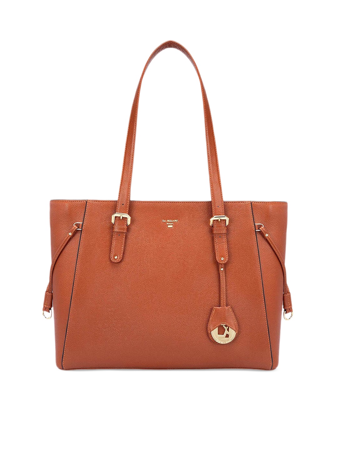 

Da Milano Leather Textured Shopper Shoulder Bag, Brown
