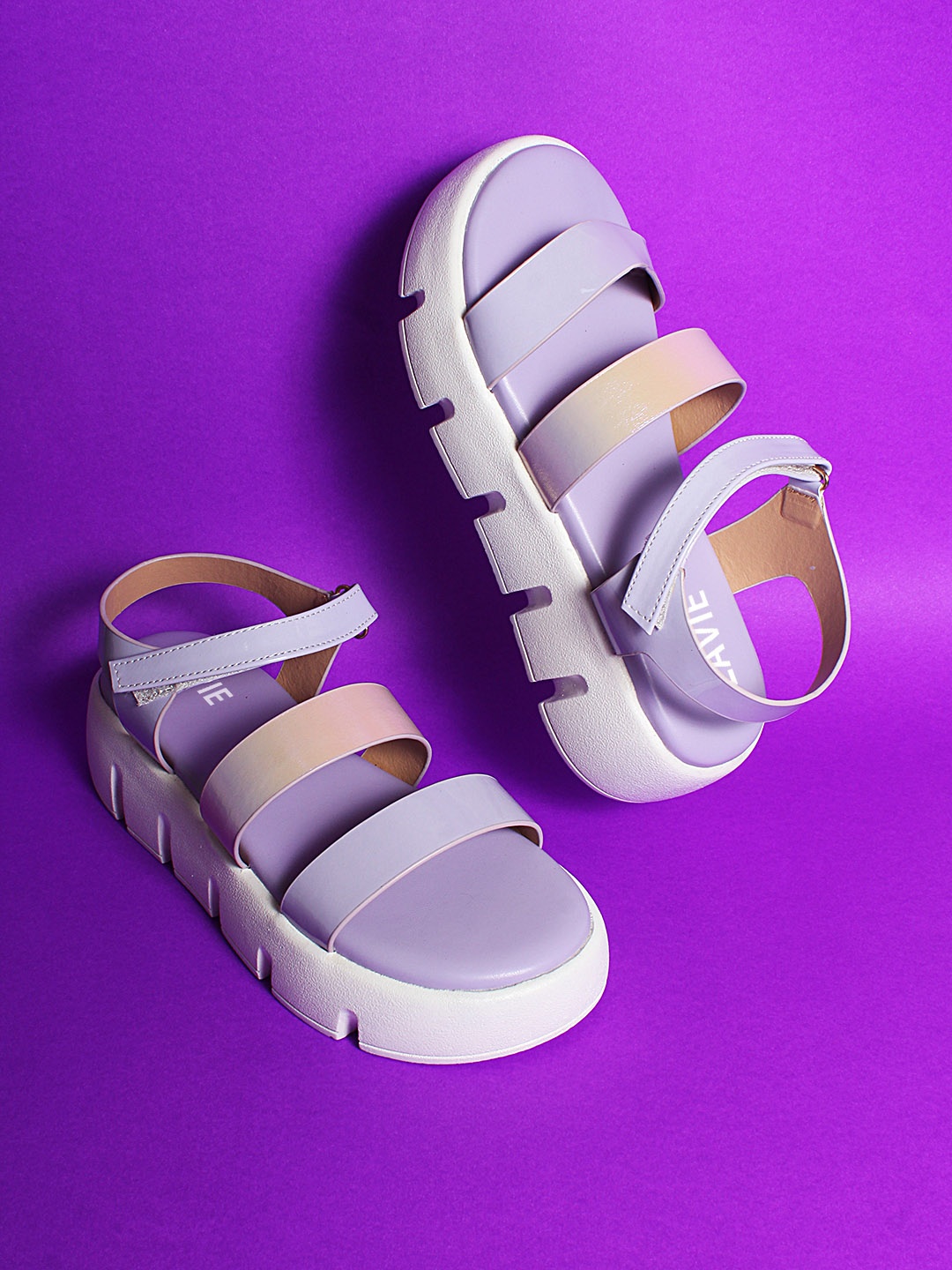 

Lavie Strappy Flatform Heels, Lavender