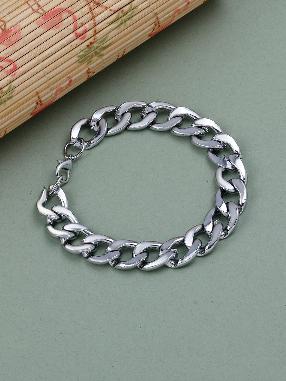 

Silver Shine Silver-Plated Link Bracelet