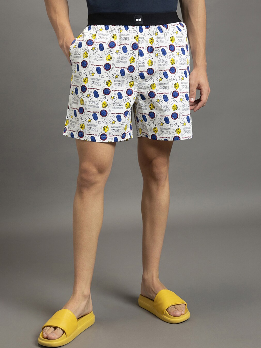 

Bewakoof Men All Over Typography & Conversational Printed Boxers, White