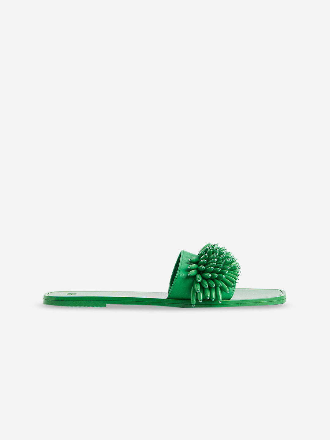 

H&M Beaded Mules, Green