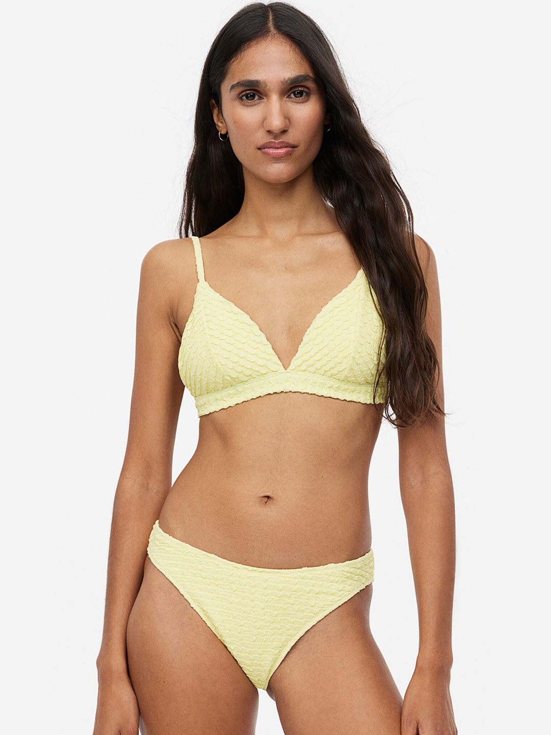 

H&M High-Leg Bikini Bottoms, Yellow