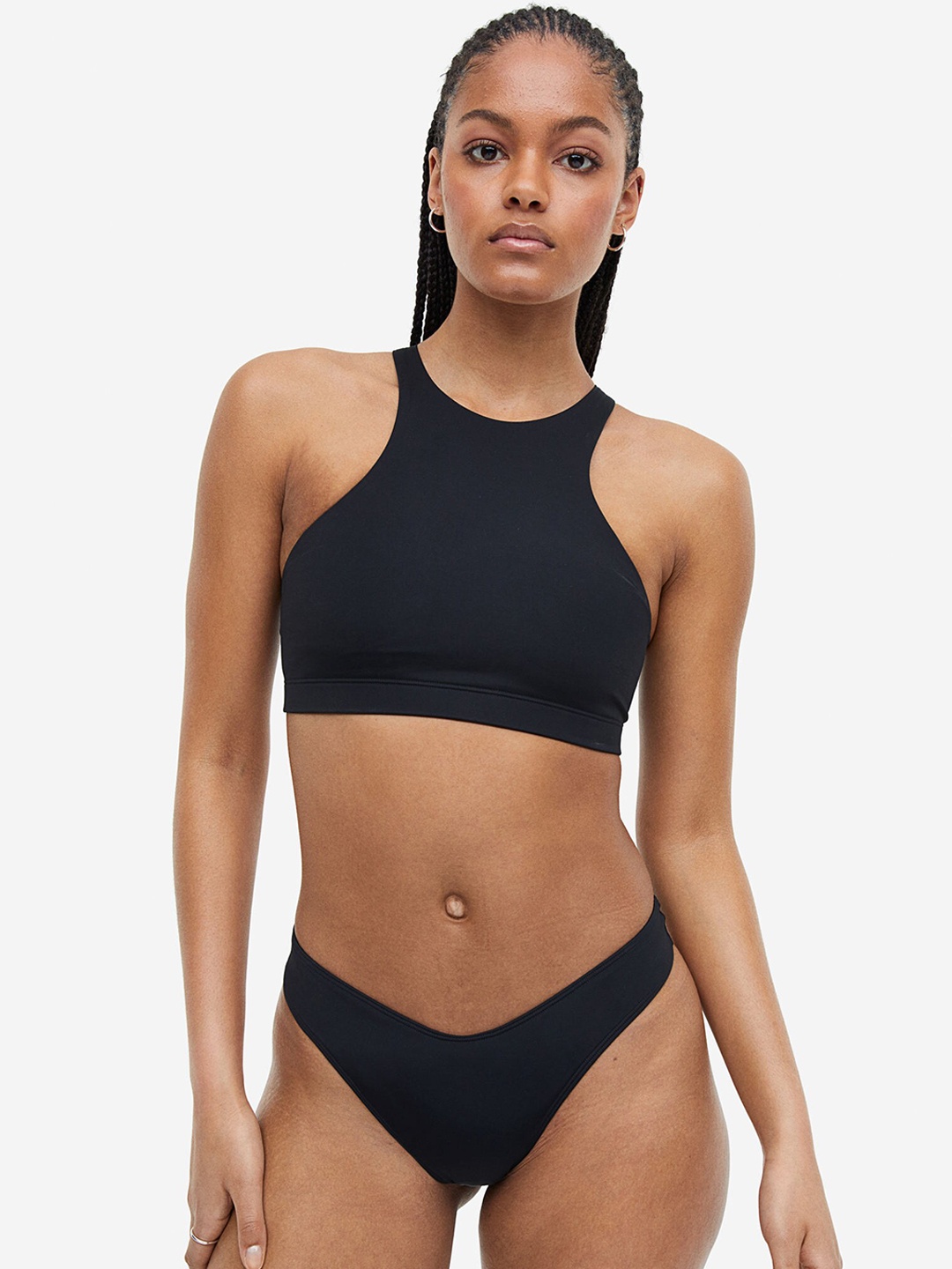 

H&M Tanga Bikini Bottoms, Black