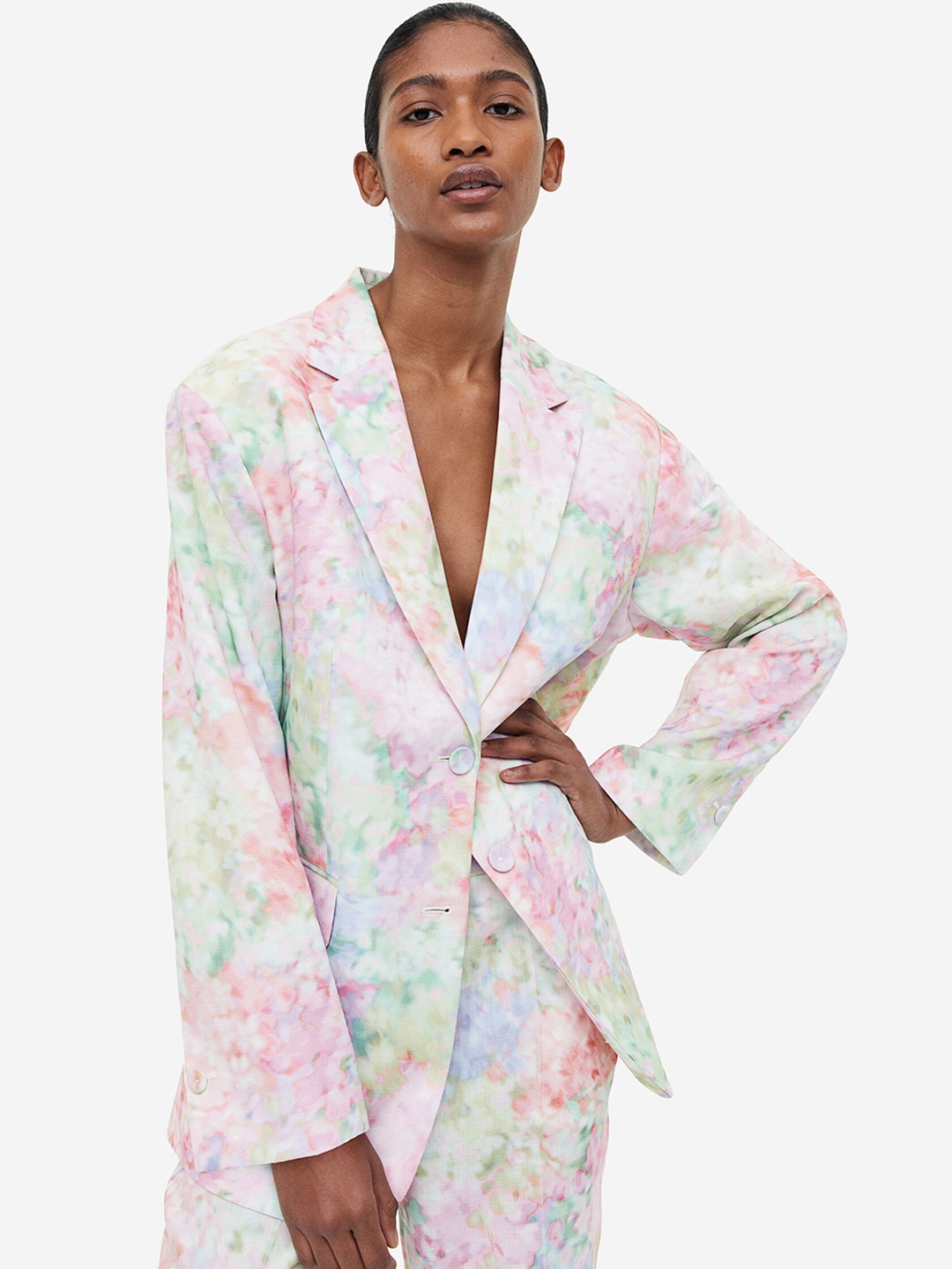 

H&M Women Oversized Blazer, Green