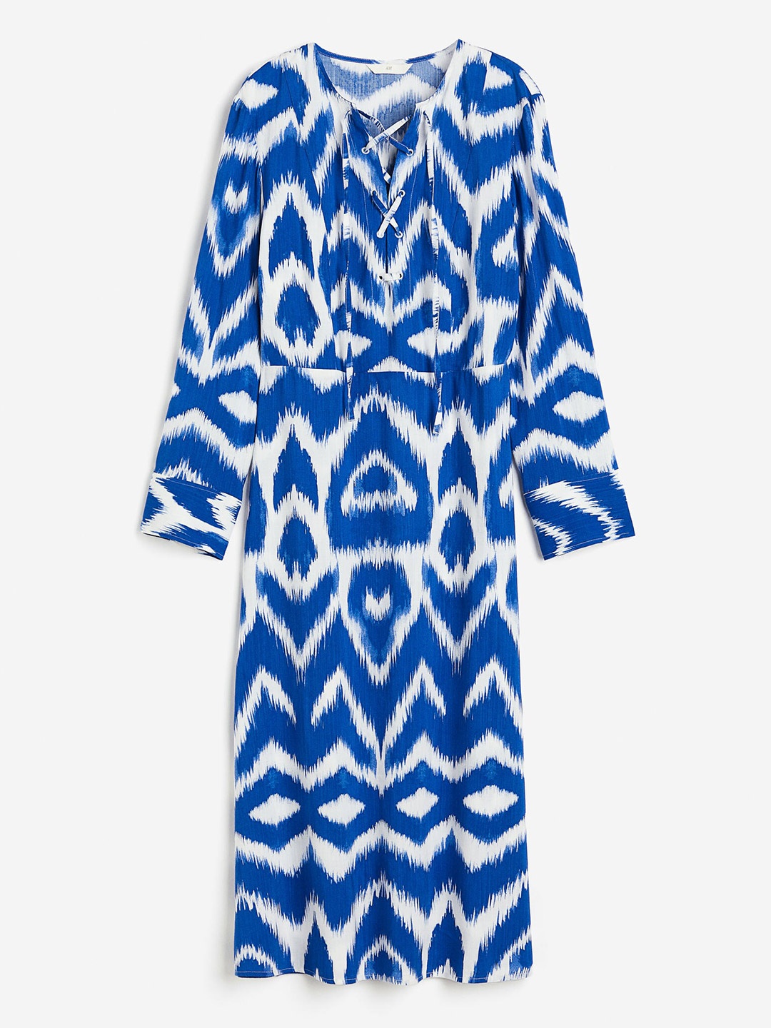 

H&M Women Lace-Up Dress, Blue
