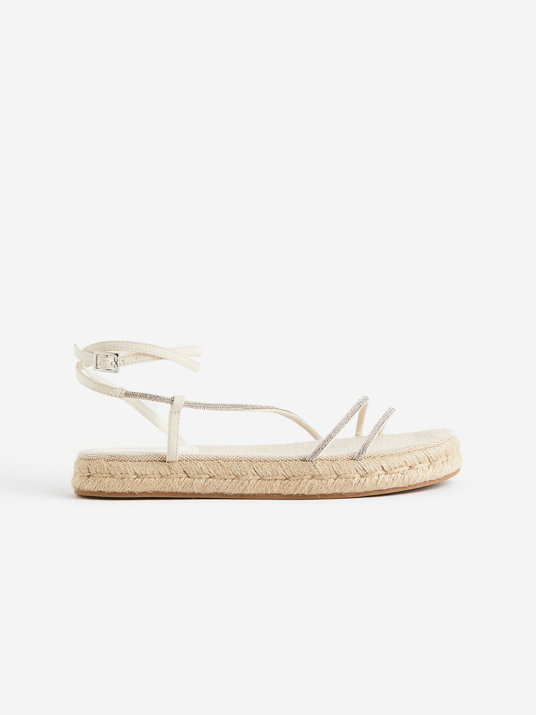 

H&M Strappy Espadrilles, Beige