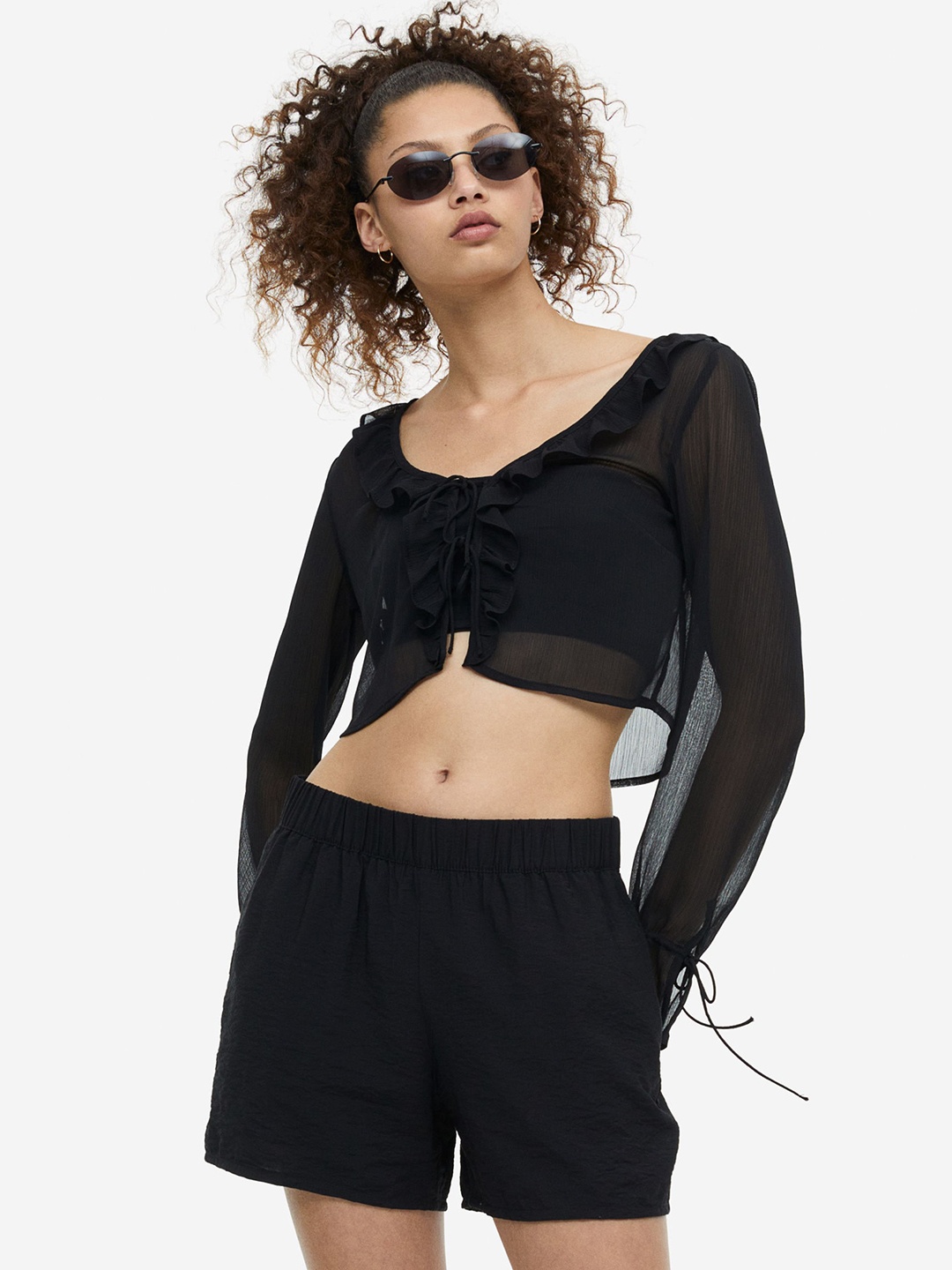 

H&M Women Pull-On Shorts, Black