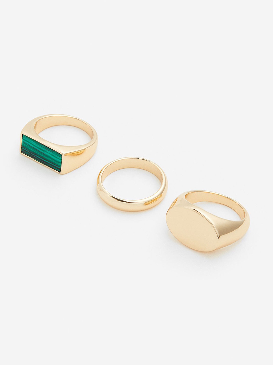 

H&M Men 3-Pack Rings, Gold