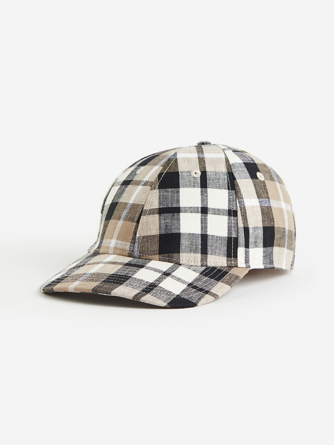 

H&M Men Linen Cap, Beige