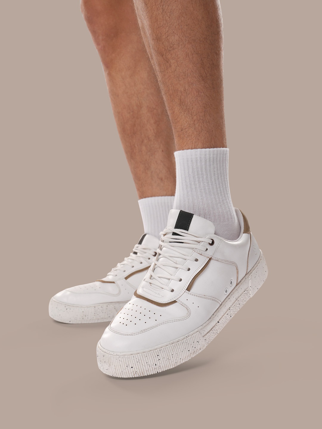 

SOLETHREADS REBEL Men Perforated Sneakers, White