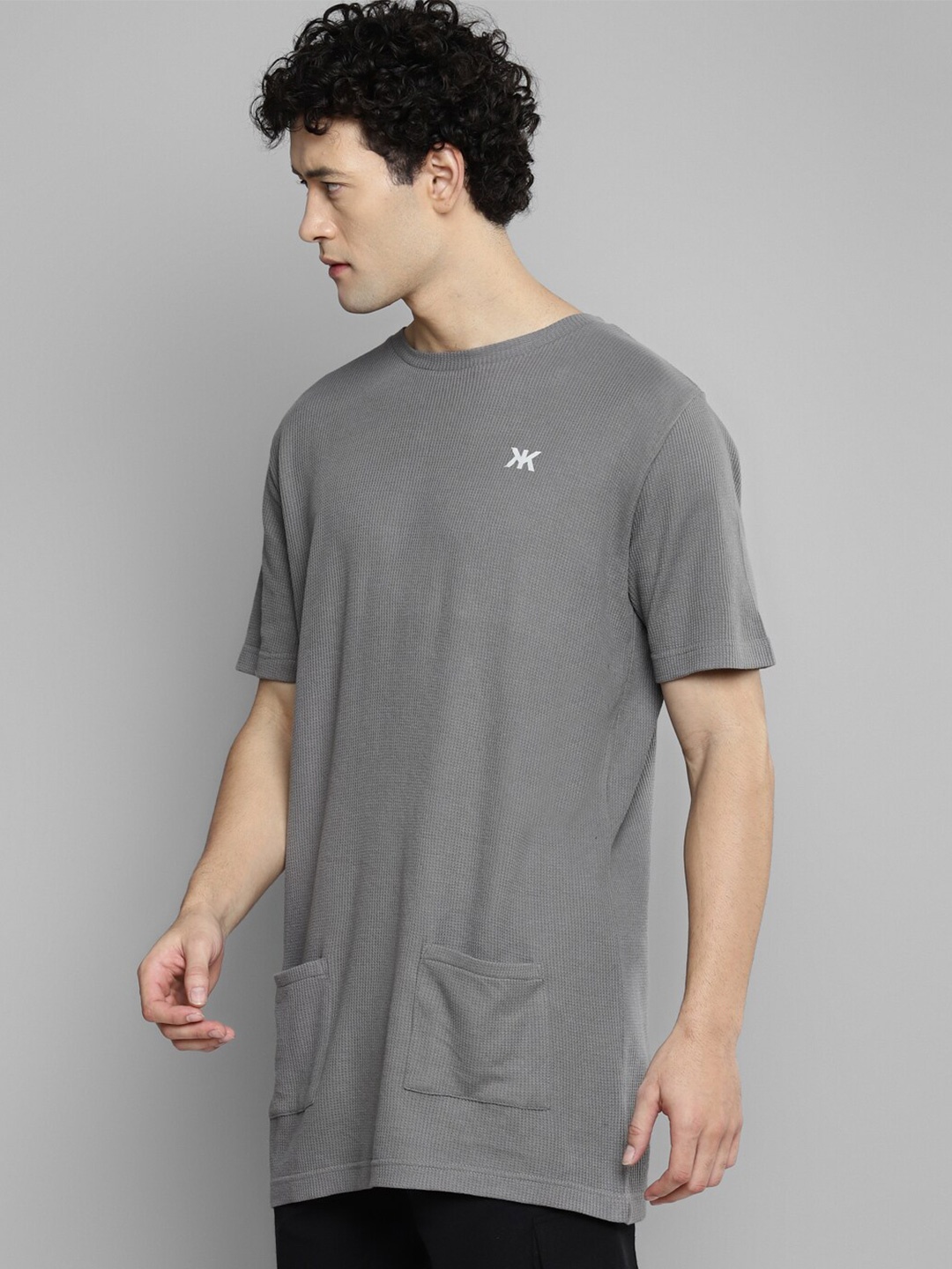 

Kook N Keech Grey Round Neck Cotton Loose T-shirt