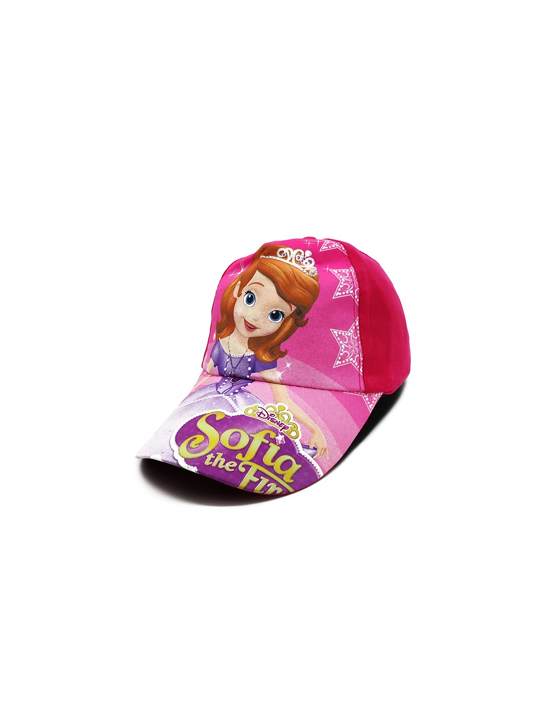 

JENNA Kids-Boys Cartoon Character Printed Cotton Baseball Cap, Pink