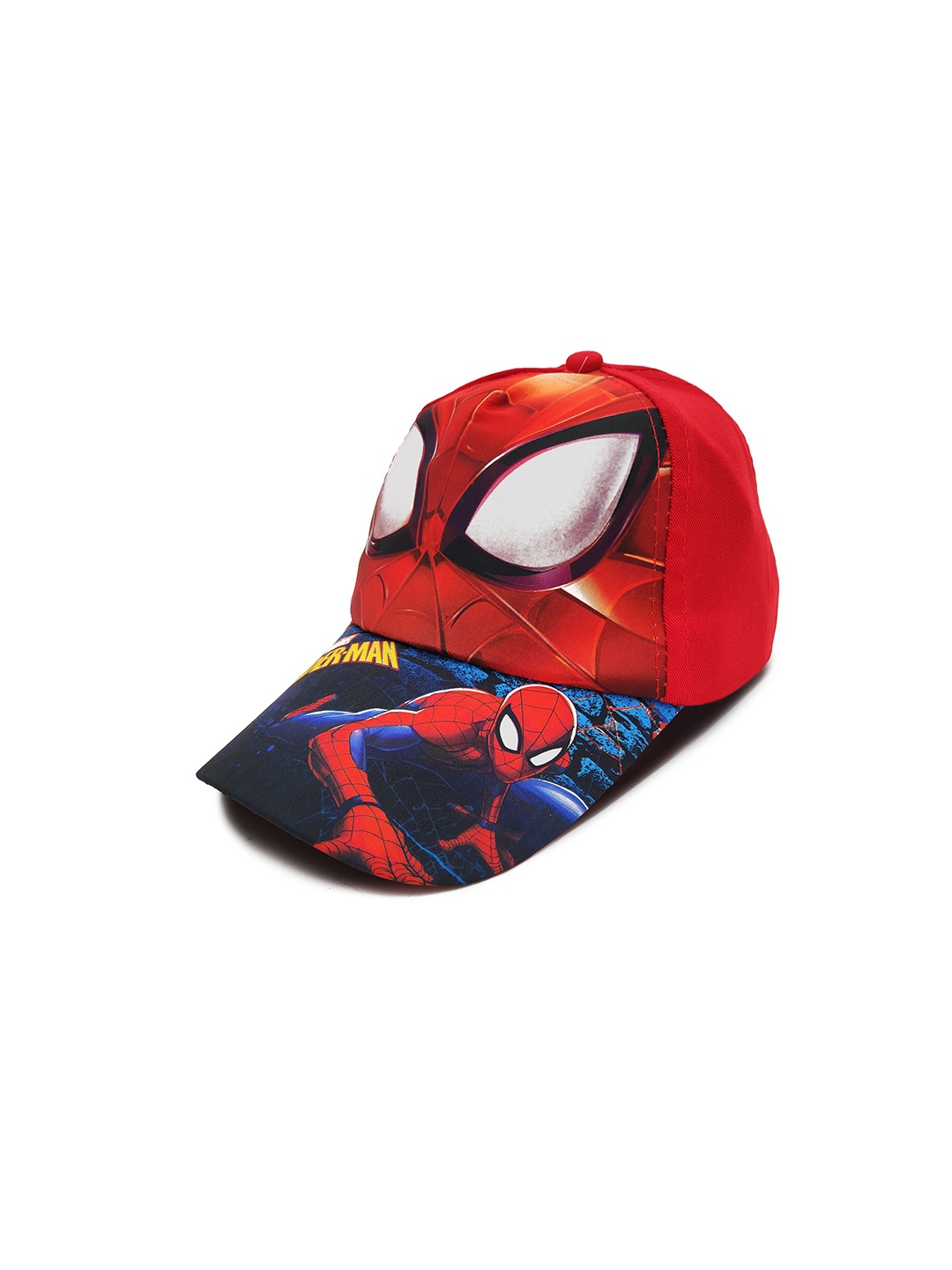 

JENNA Kids-Boys Cartoon Character Printed Cotton Baseball Cap, Red