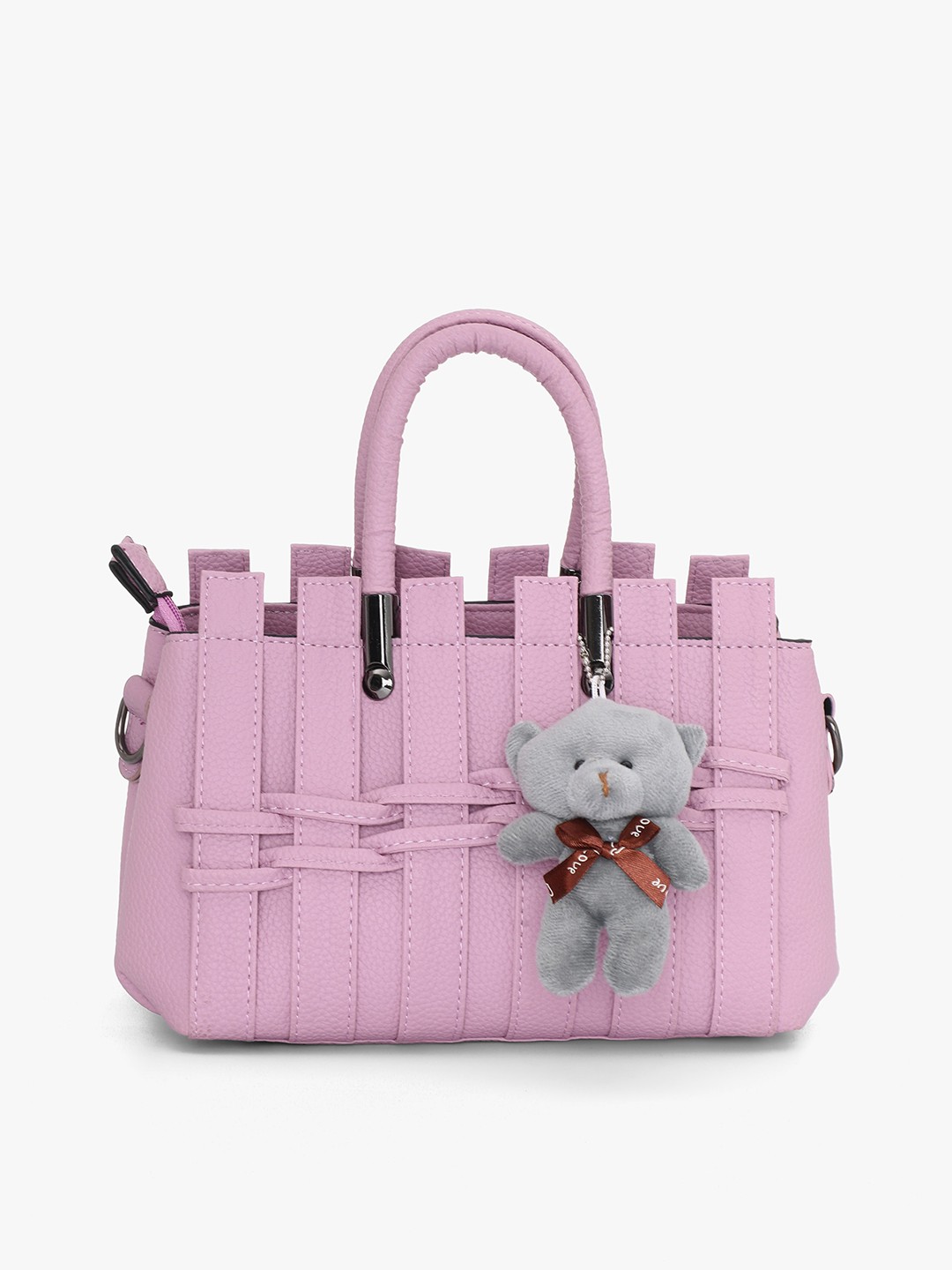 

PELLE LUXUR Structured Handheld Bag, Purple