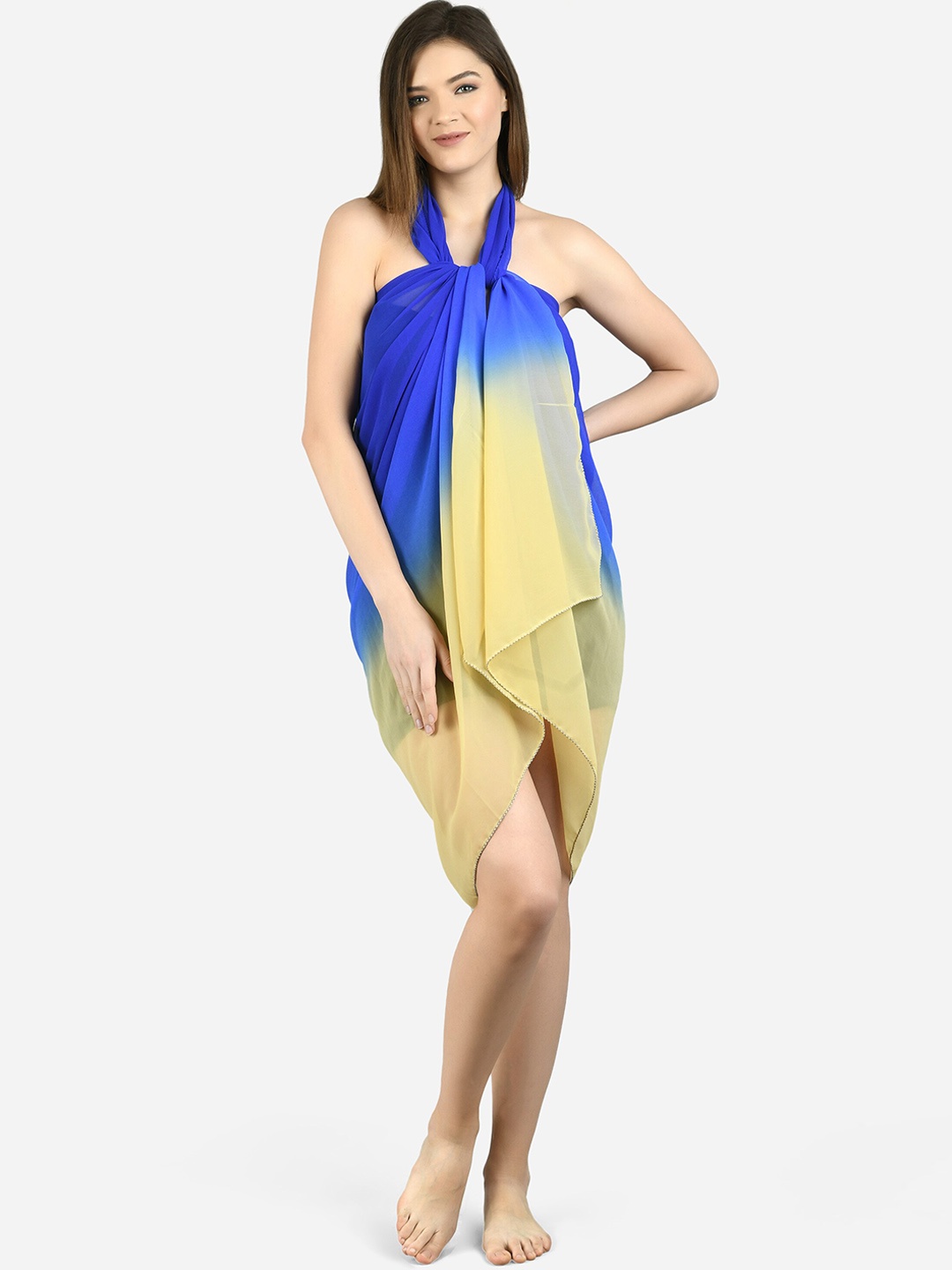 

MIRCHI FASHION Ombre Swimwear Cover Up Sarong, Blue