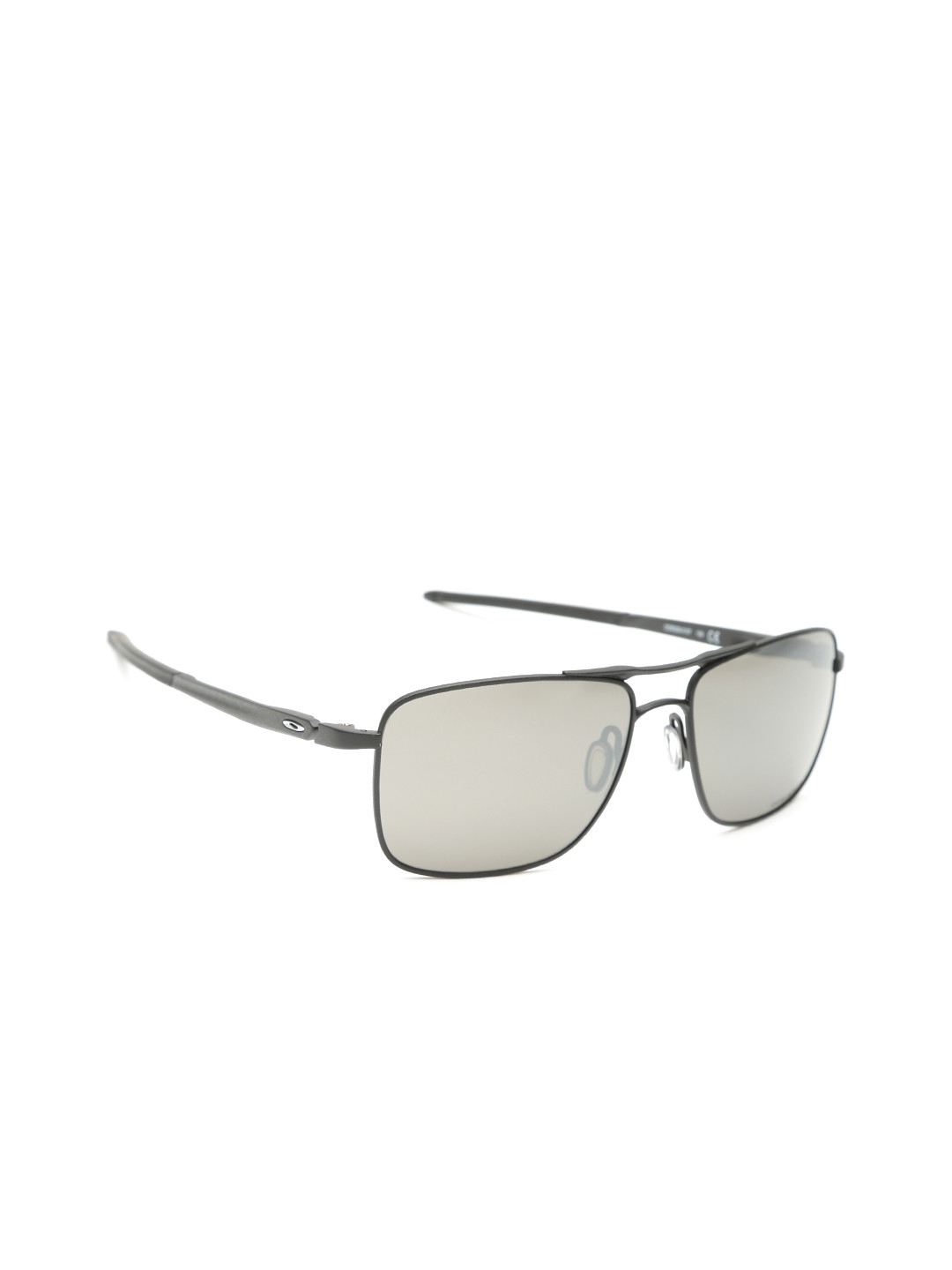 

OAKLEY Men Polarised & Mirrored Rectangle Sunglasses 0OO603860380157, Grey