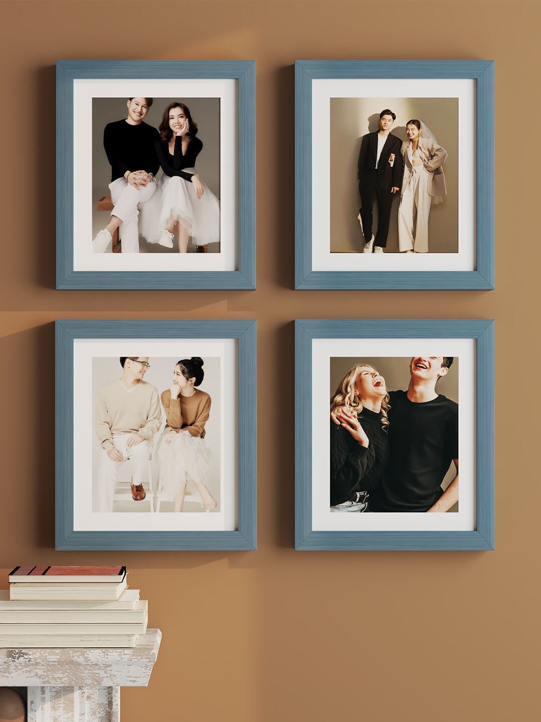 

Art Street Blue 4 Pieces Wall Photo Frames