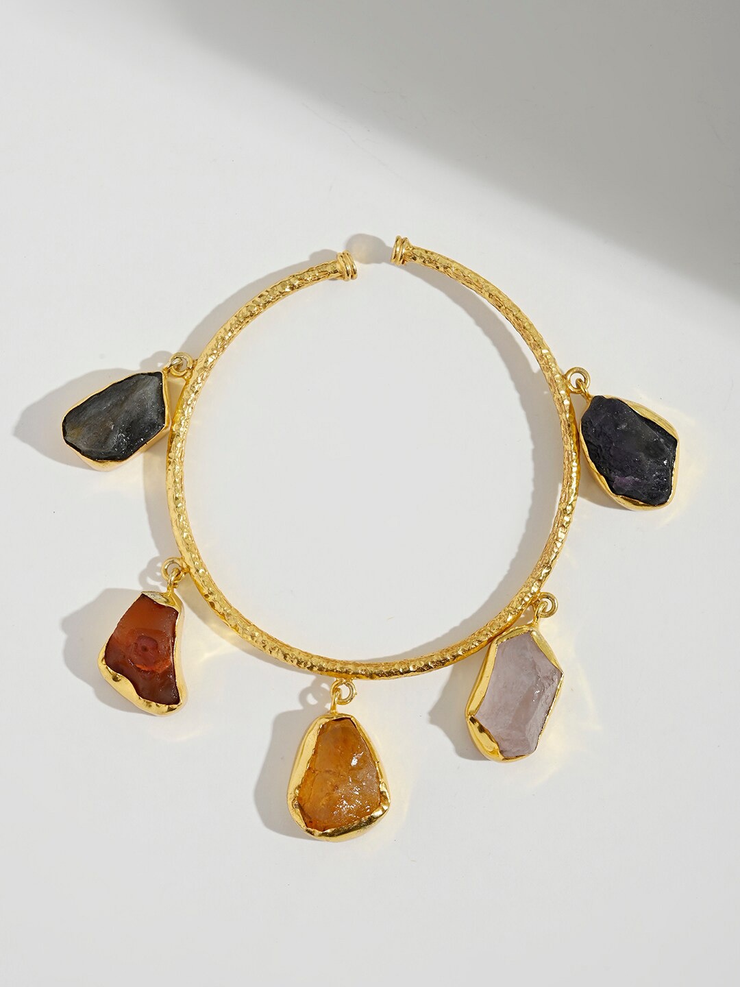 

XPNSV Stone-Studded Charm Bracelet, Gold