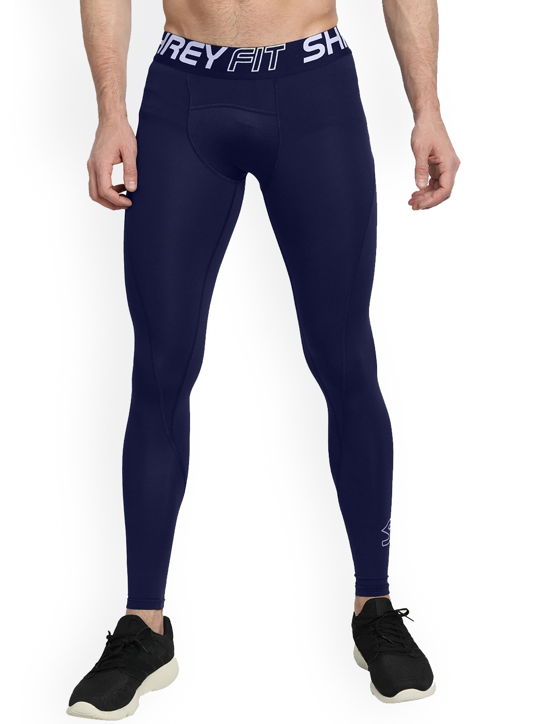 

Shrey Men Intense Compression Long Tights, Navy blue