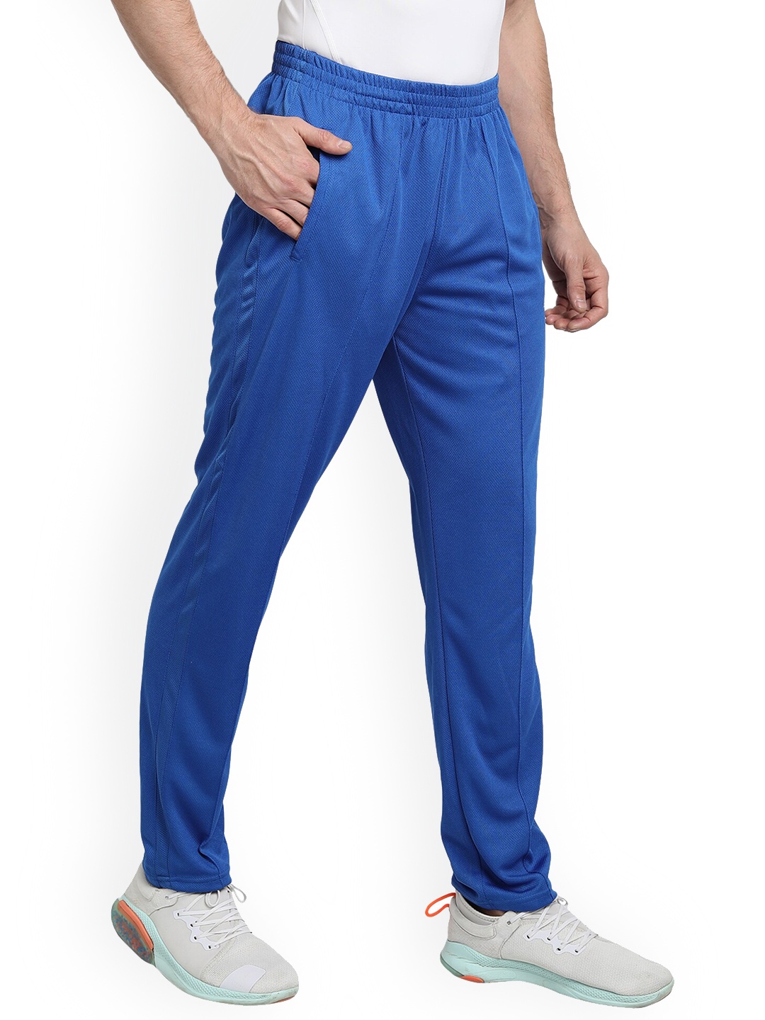 

Shrey Mid-Rise Regular-Fit Sports Track Pants, Blue