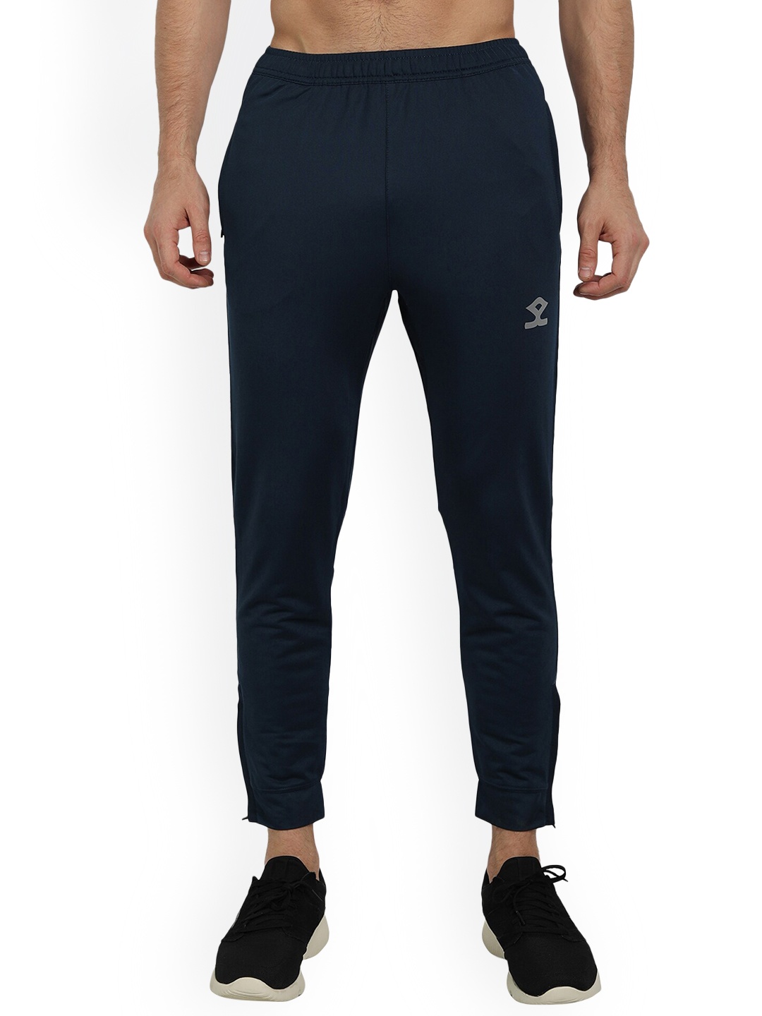

Shrey Men Mid-Rise Sports Track Pants, Navy blue