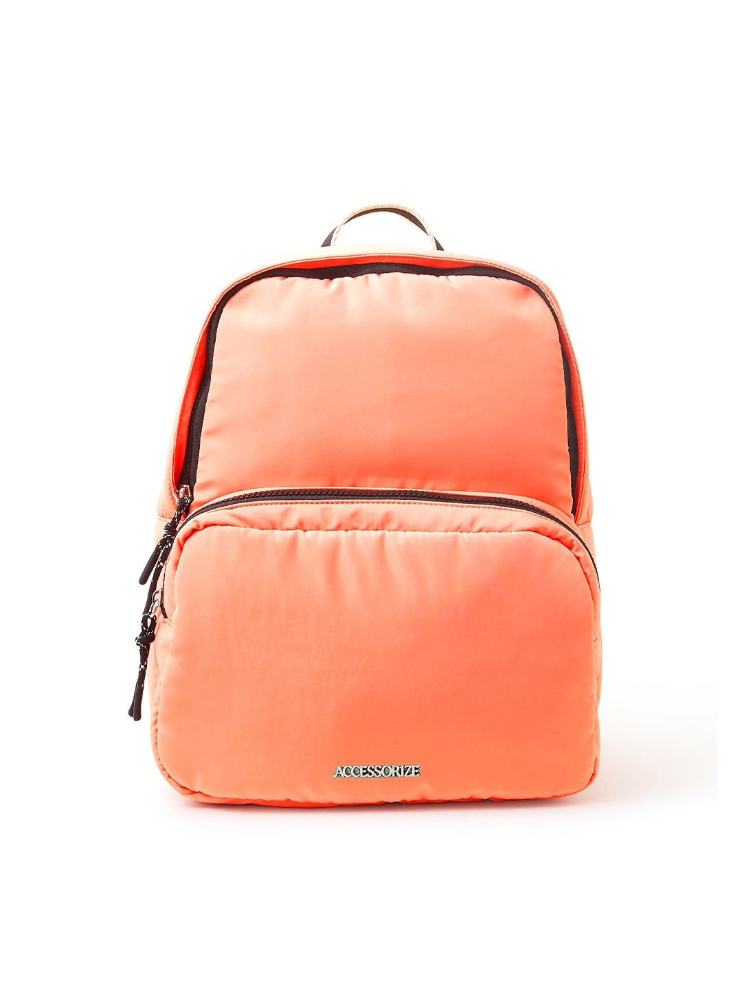 

Accessorize Contrast Detail Non Padded Strap Backpack, Orange