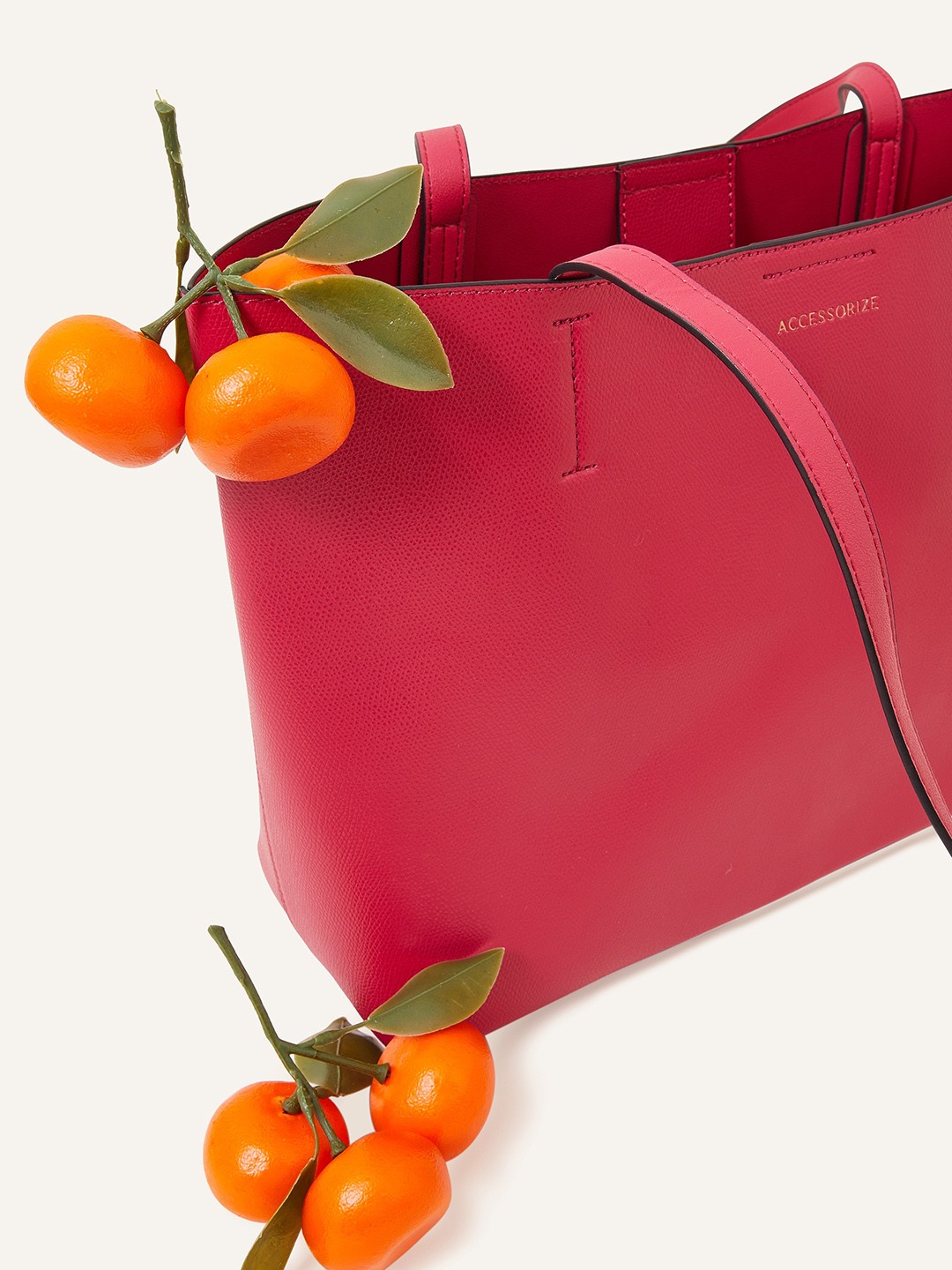 

Accessorize Oversized Structured Shoulder Bag, Pink