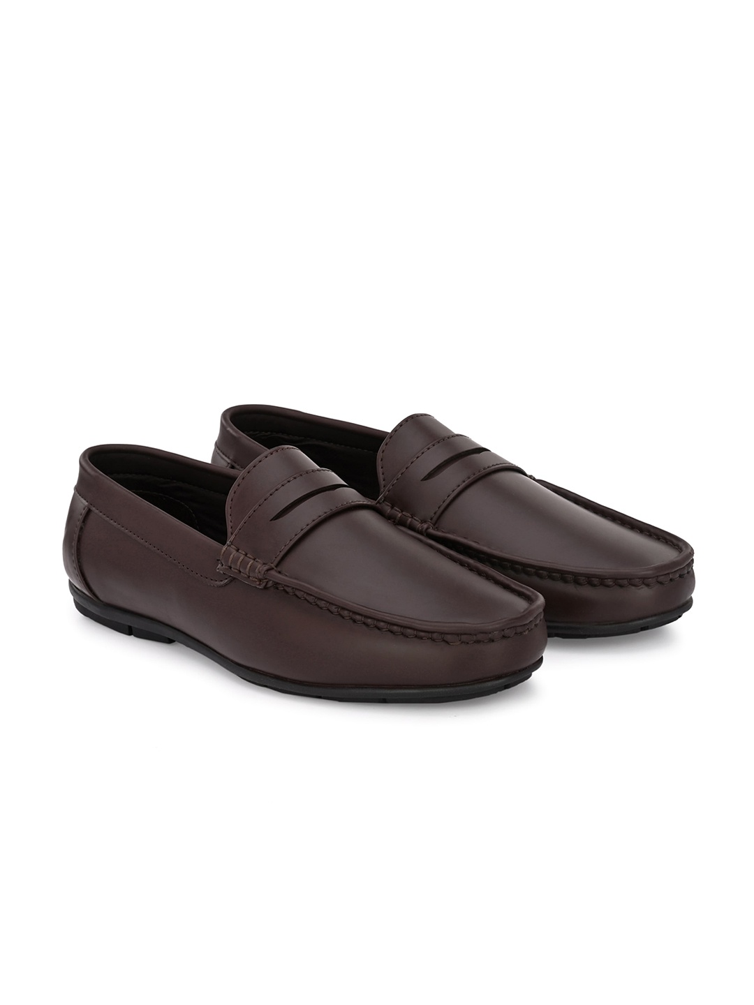 

CARLO ROMANO Men Lightweight Penny Loafers, Brown