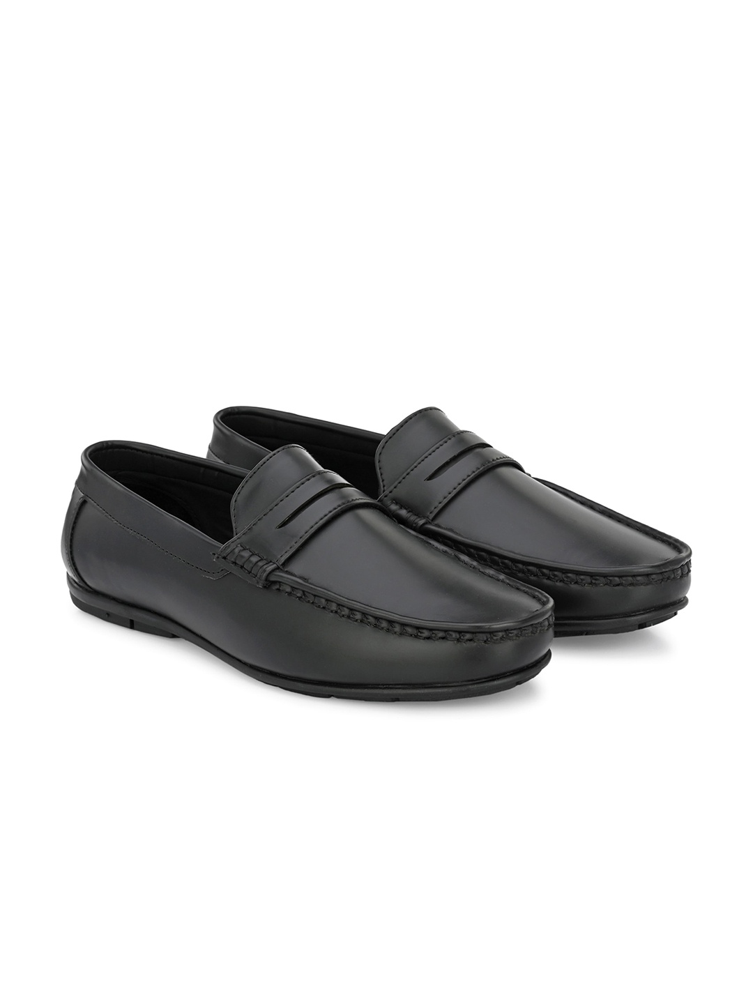 

CARLO ROMANO Men Lightweight Penny Loafers, Black