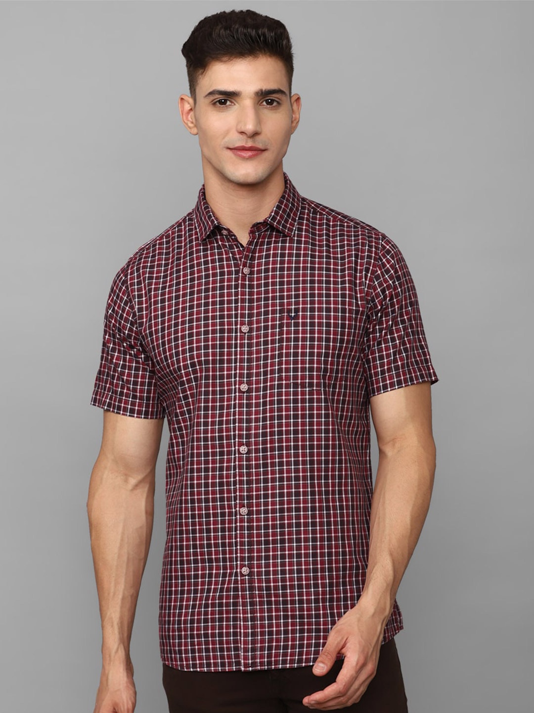 

Allen Solly Sport Men Tartan Checked Pure Cotton Casual Shirt, Brown