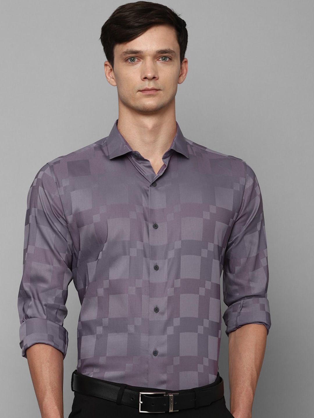 

Louis Philippe Sport Slim Fit Checked Formal Shirt, Purple